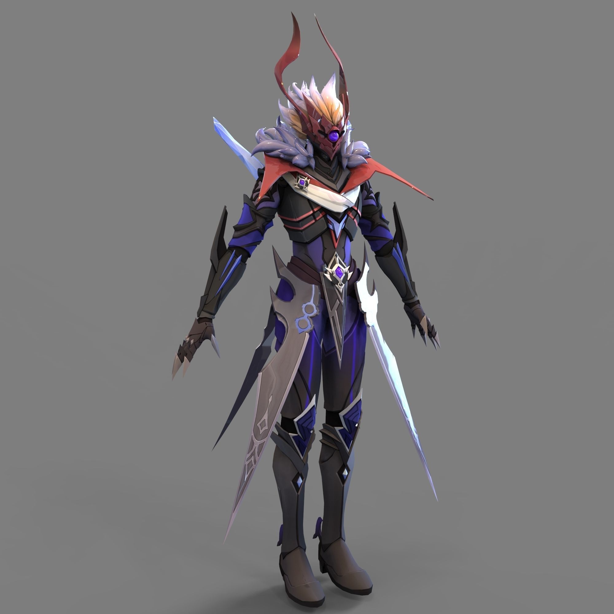 Tartaglia Genshin Impact Full Body Wearable Armor 3D print model_47