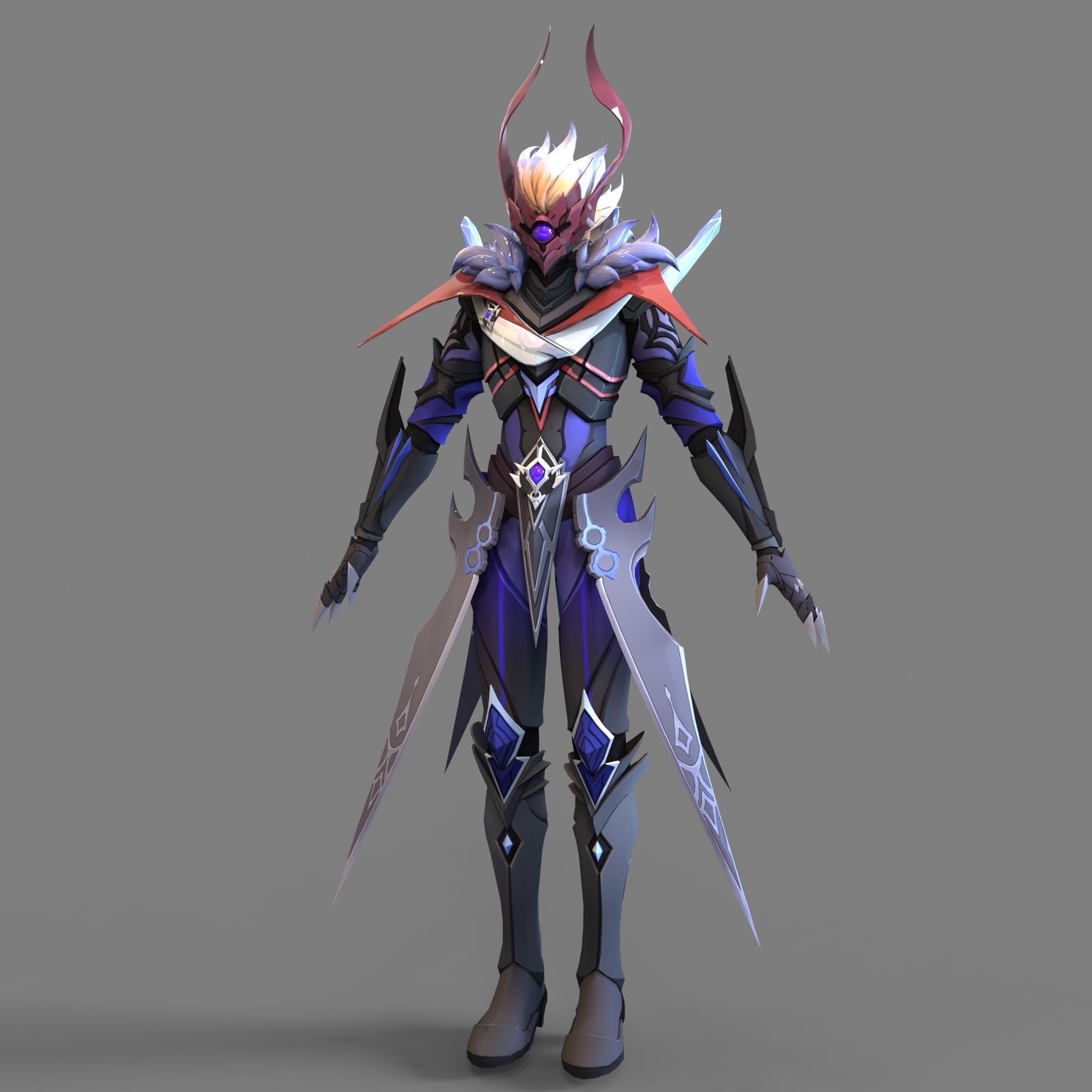 Tartaglia Genshin Impact Full Body Wearable Armor 3D print model_99