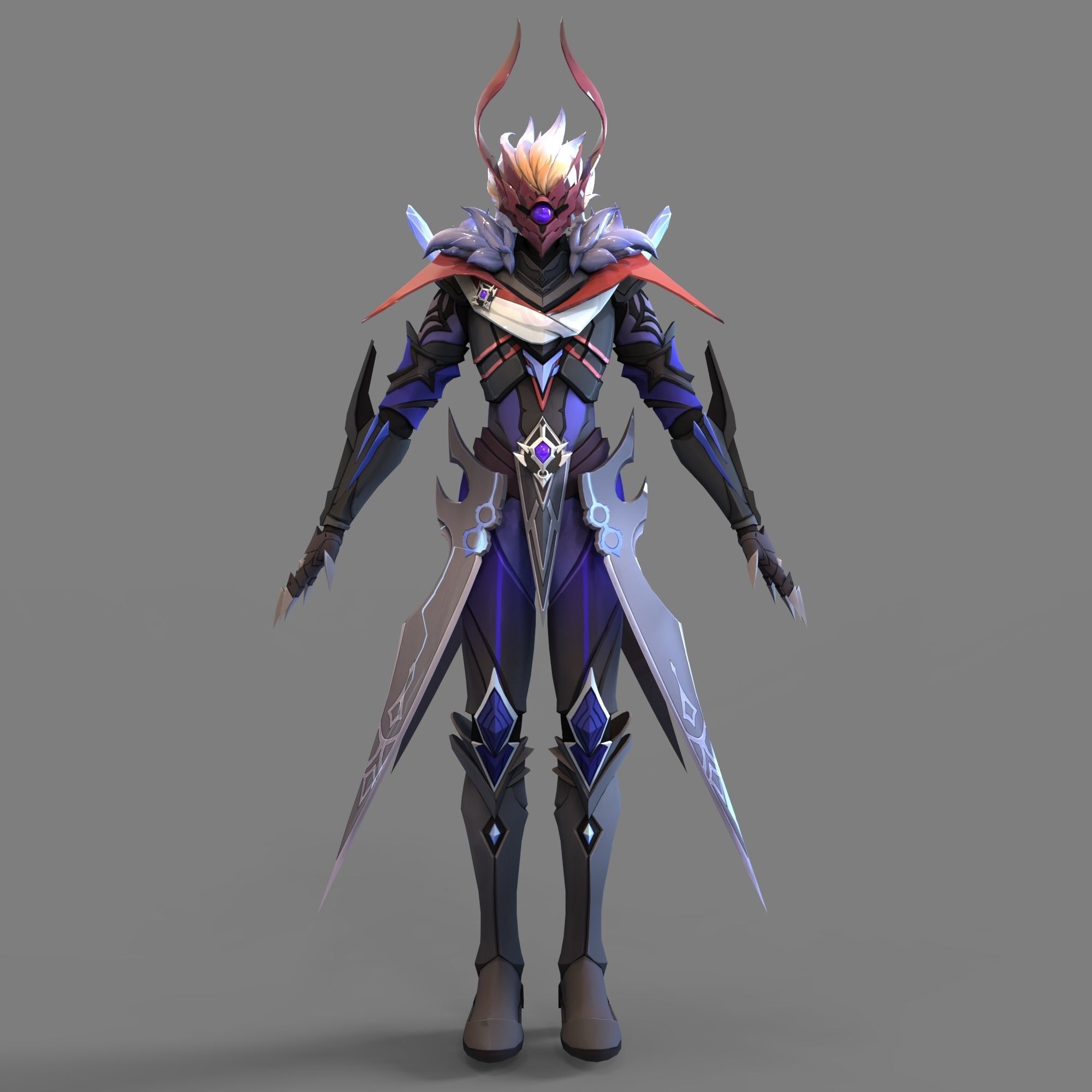 Tartaglia Genshin Impact Full Body Wearable Armor 3D print model_45