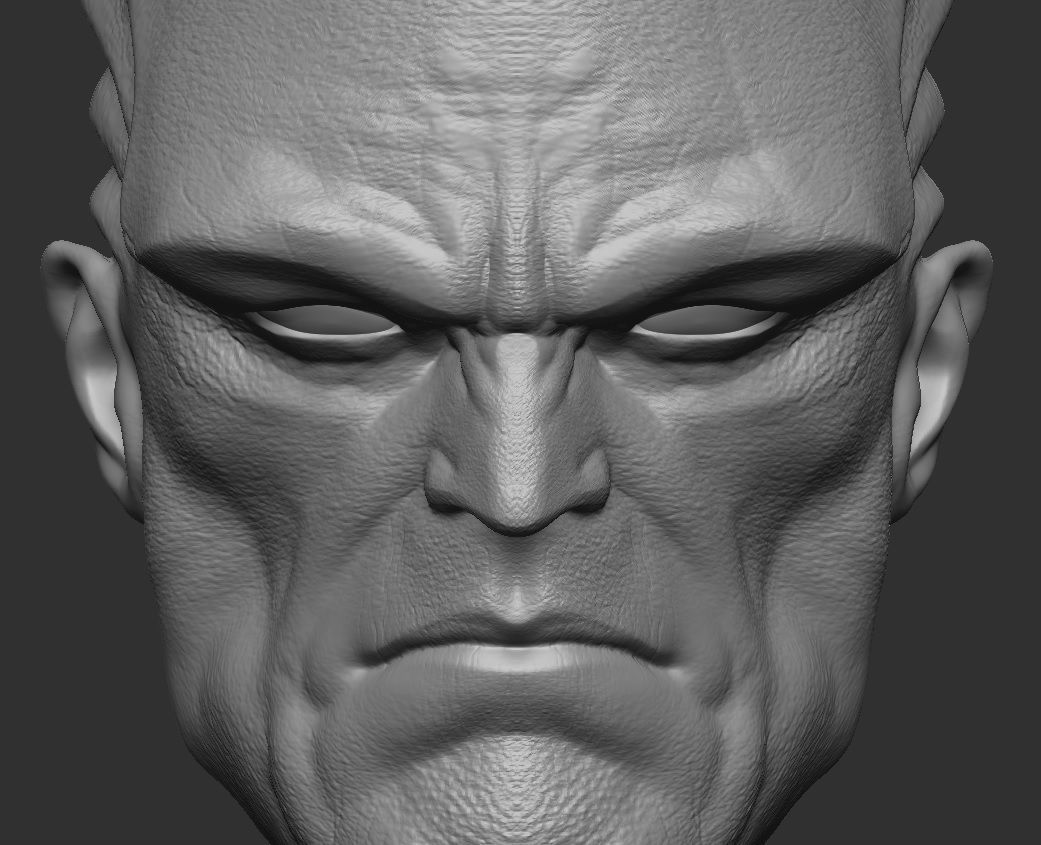 Martian Manhunter - Headsculpt for Action Figures 3D print model_7