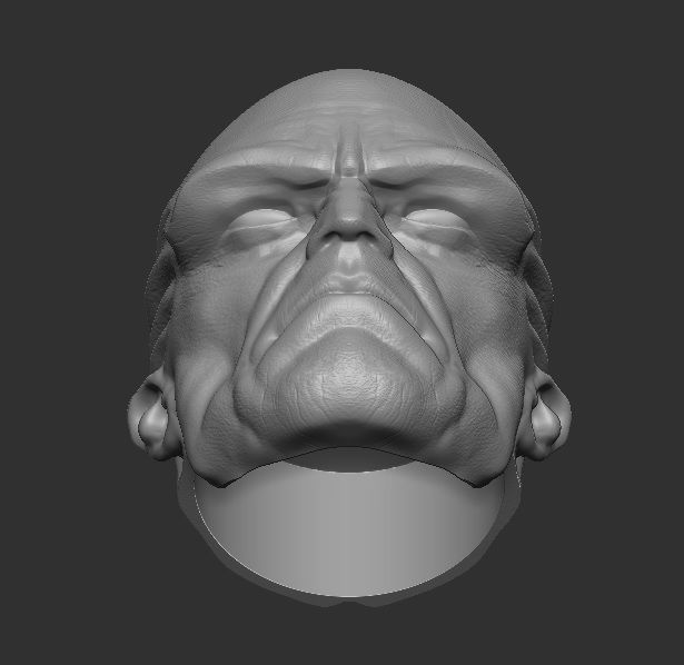 Martian Manhunter - Headsculpt for Action Figures 3D print model_4
