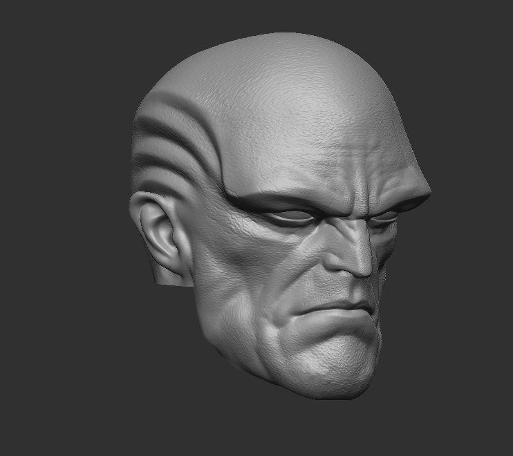 Martian Manhunter - Headsculpt for Action Figures 3D print model_6