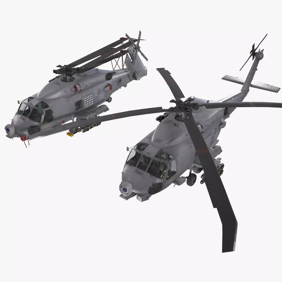 Sikorsky MH-60R Sea Hawk Complex Animation Low-poly 3D model_0