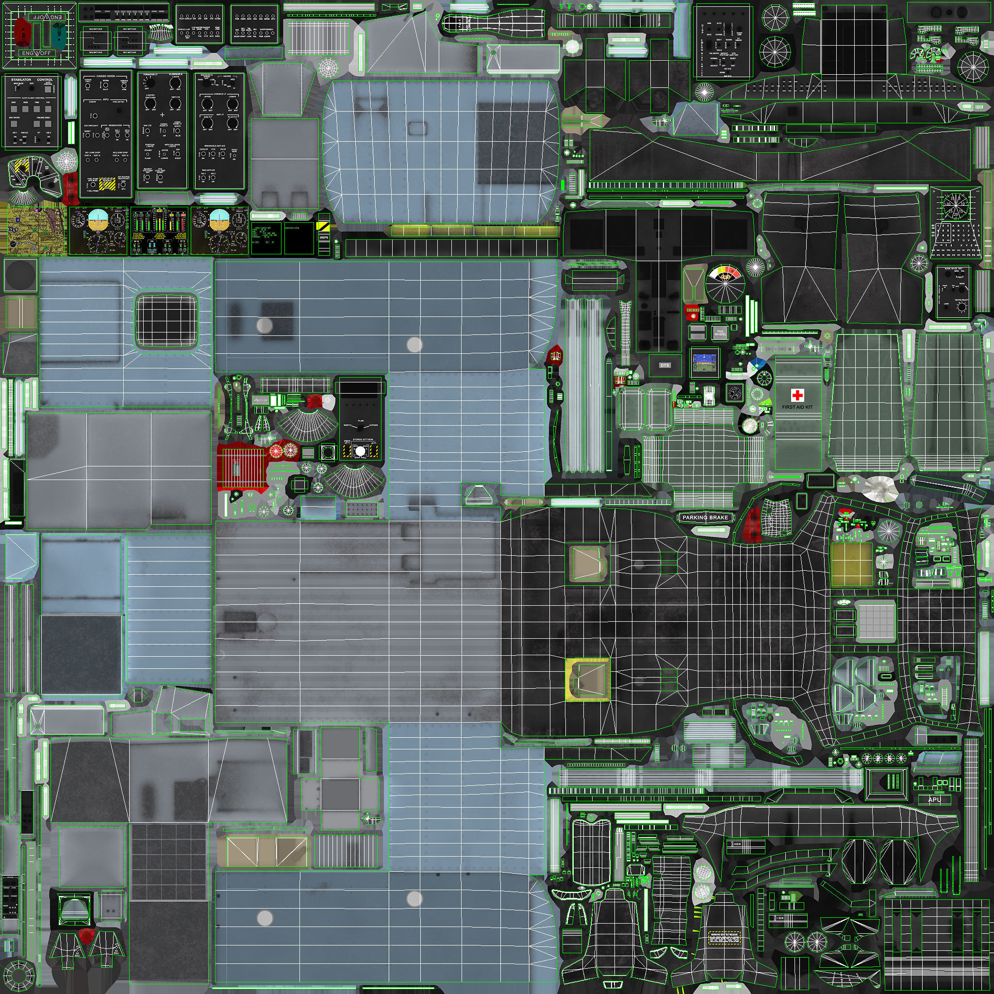Sikorsky MH-60R Sea Hawk Complex Animation Low-poly 3D model_34