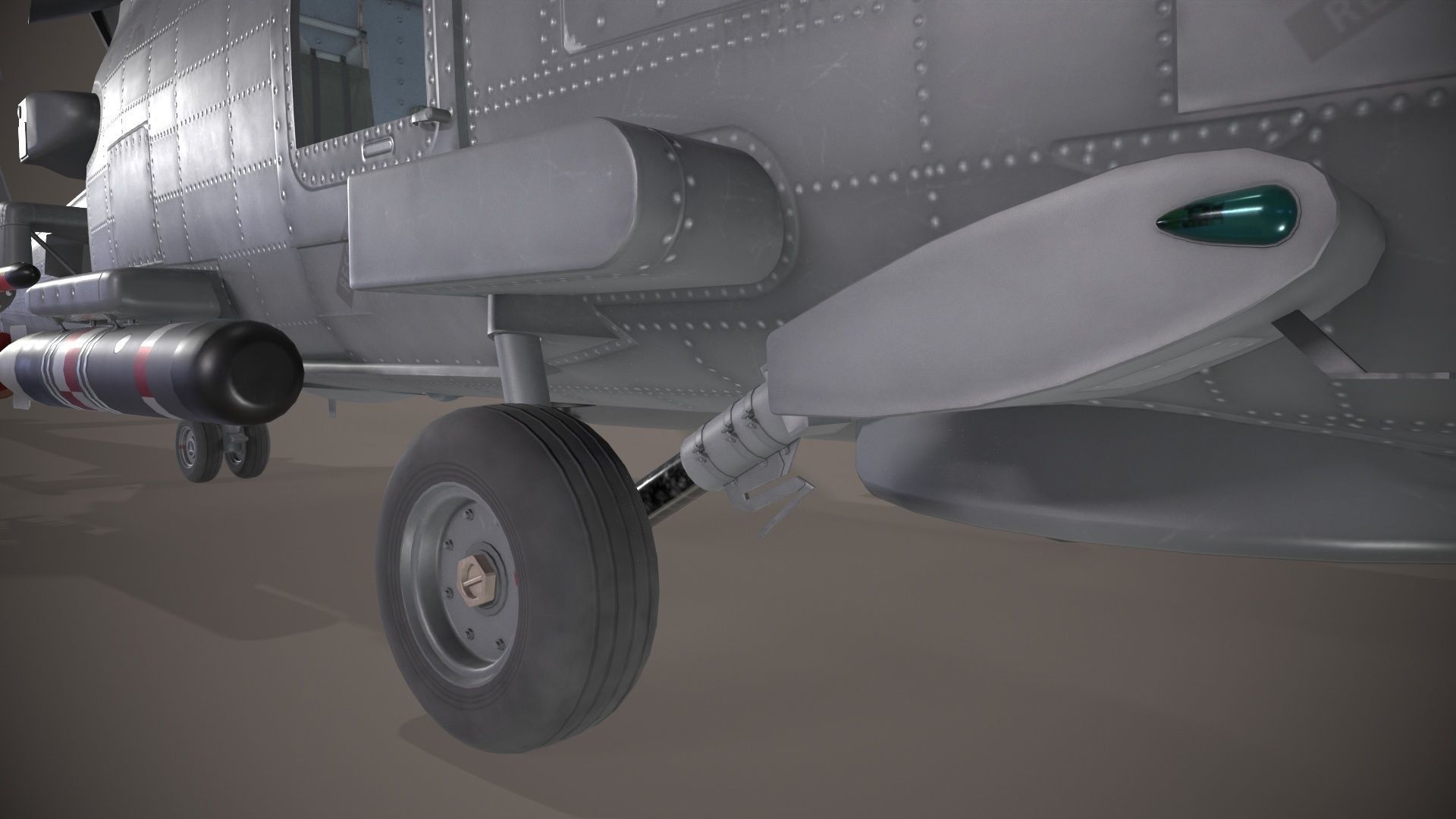 Sikorsky MH-60R Sea Hawk Complex Animation Low-poly 3D model_9