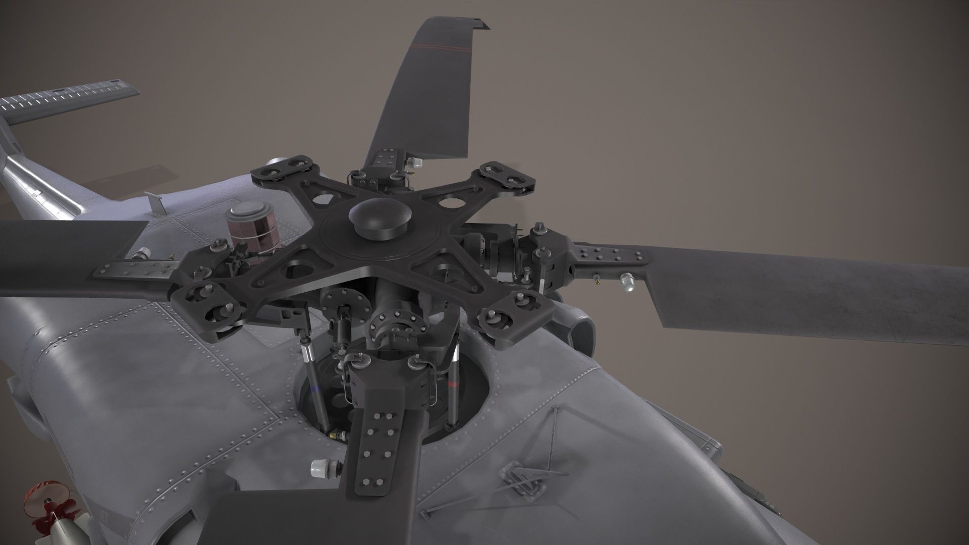 Sikorsky MH-60R Sea Hawk Complex Animation Low-poly 3D model_7