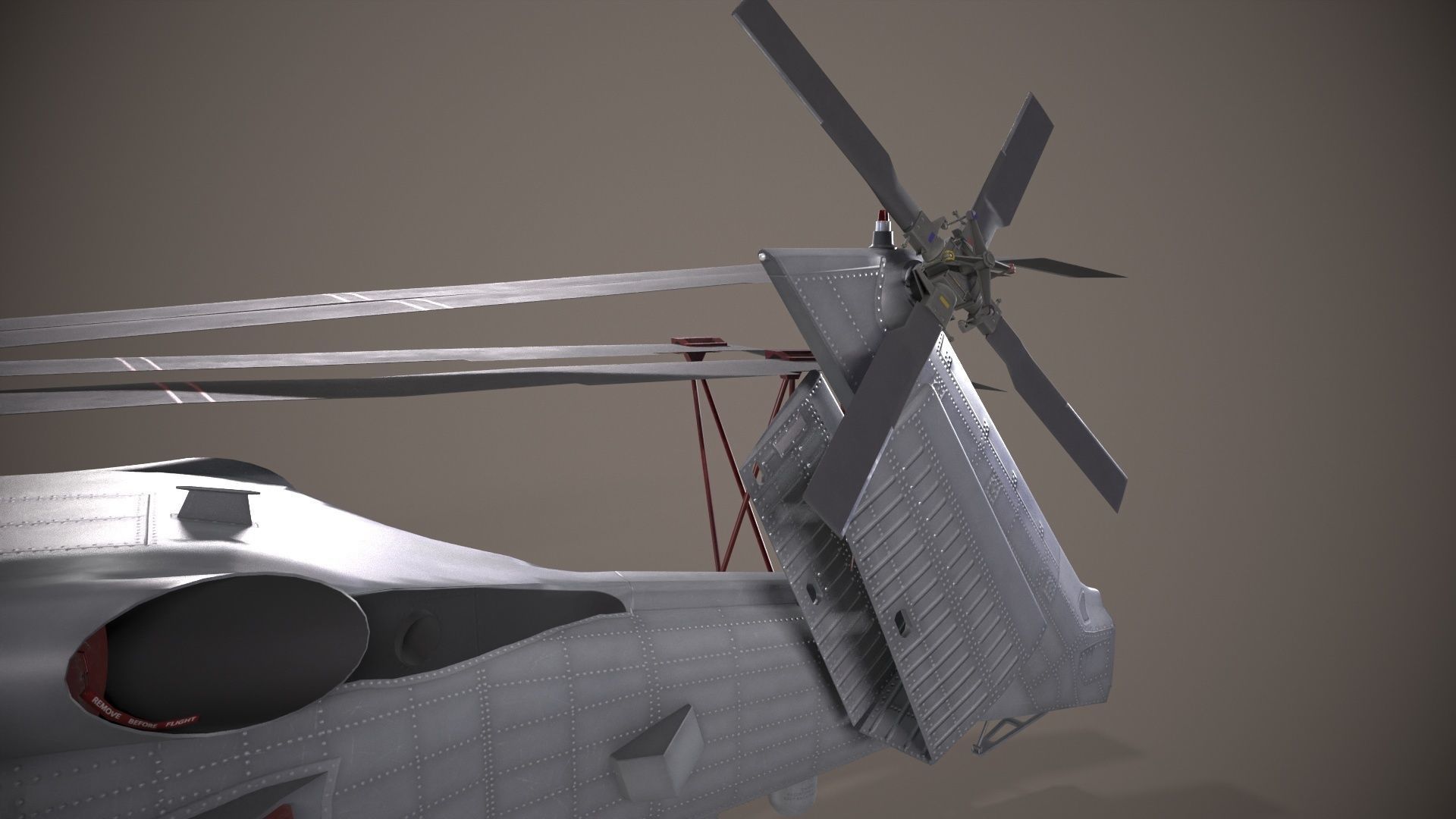 Sikorsky MH-60R Sea Hawk Complex Animation Low-poly 3D model_20
