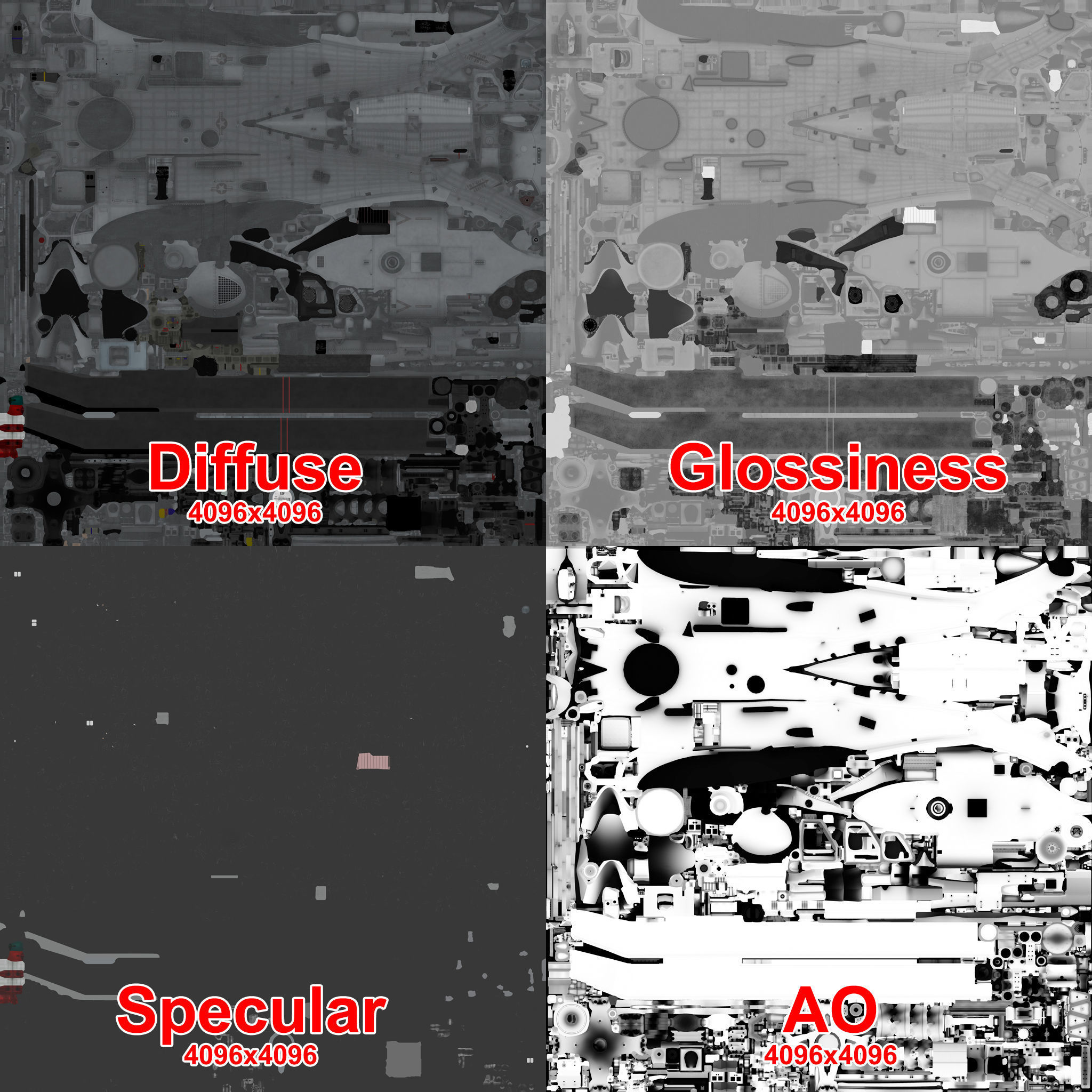 Sikorsky MH-60R Sea Hawk Complex Animation Low-poly 3D model_30