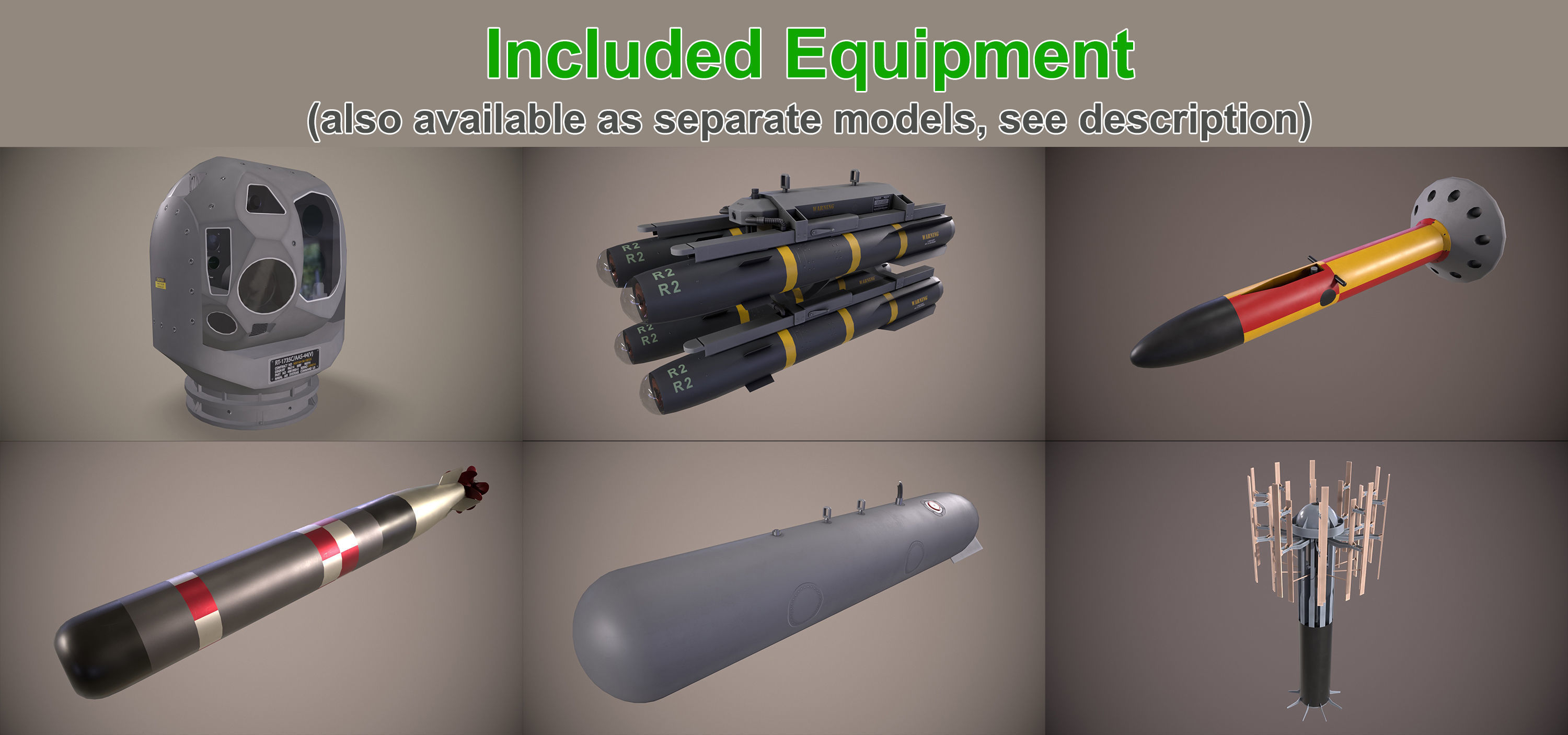 Sikorsky MH-60R Sea Hawk Complex Animation Low-poly 3D model_22