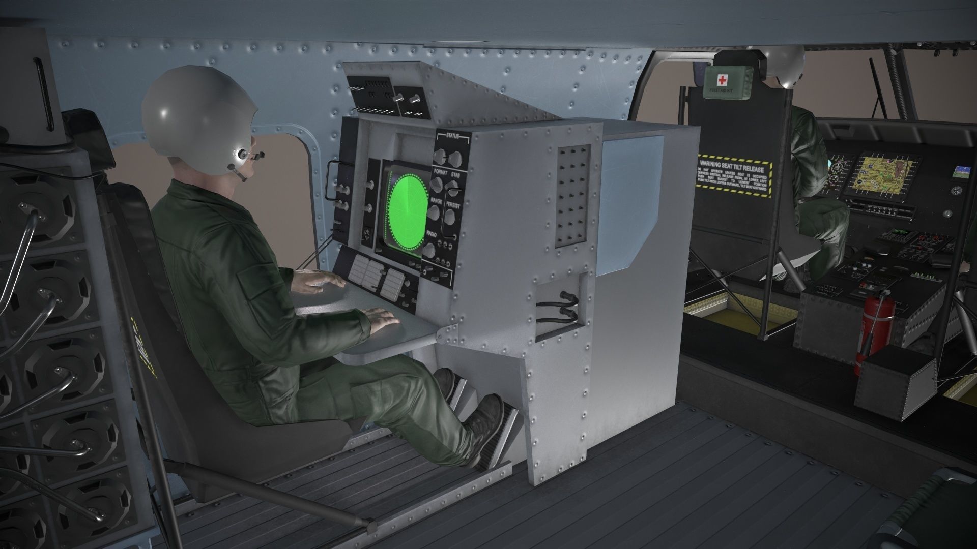 Sikorsky MH-60R Sea Hawk Complex Animation Low-poly 3D model_15