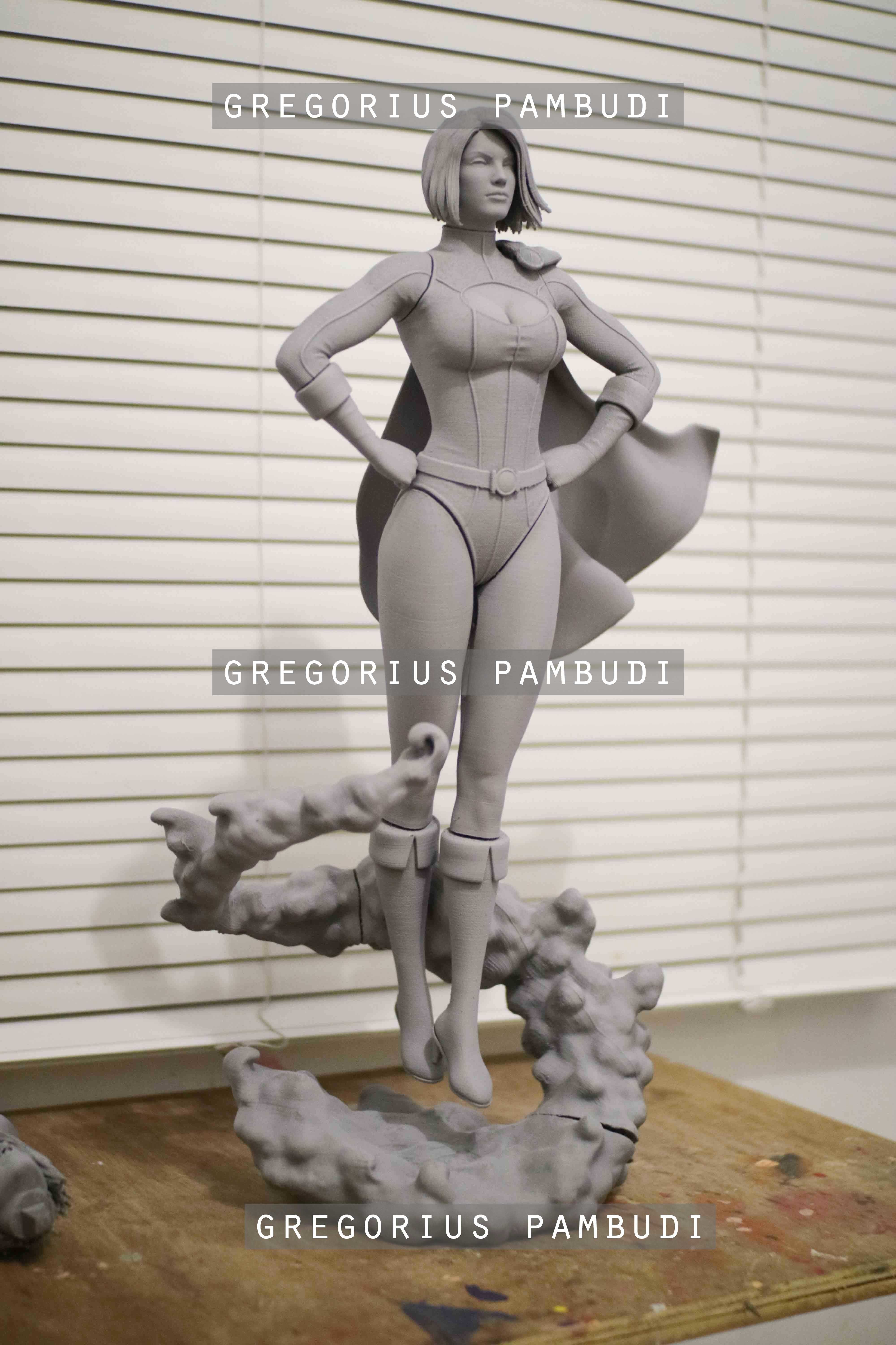 Power Girl Fan Art Statue 3d Printable 3D print model_33