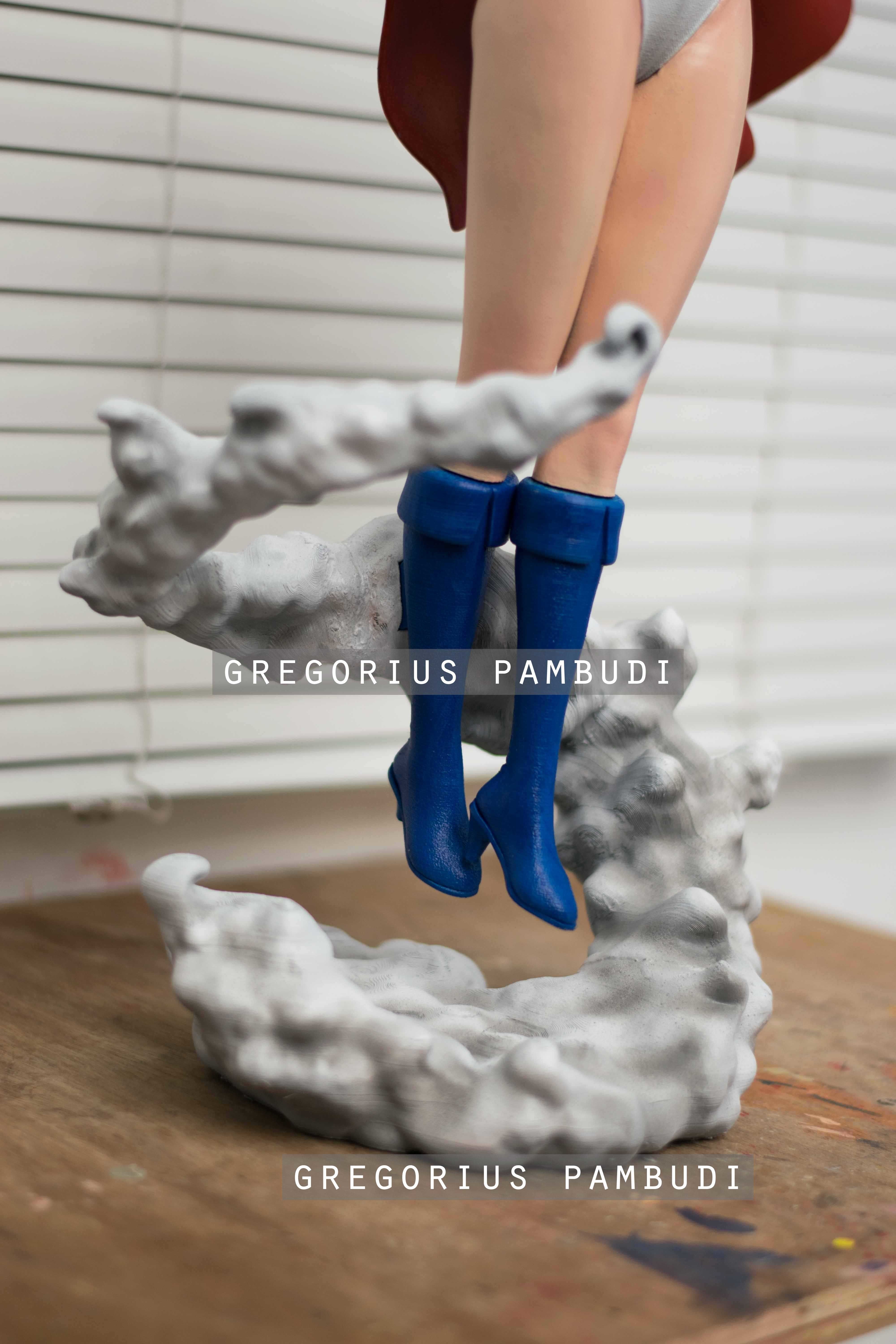 Power Girl Fan Art Statue 3d Printable 3D print model_8