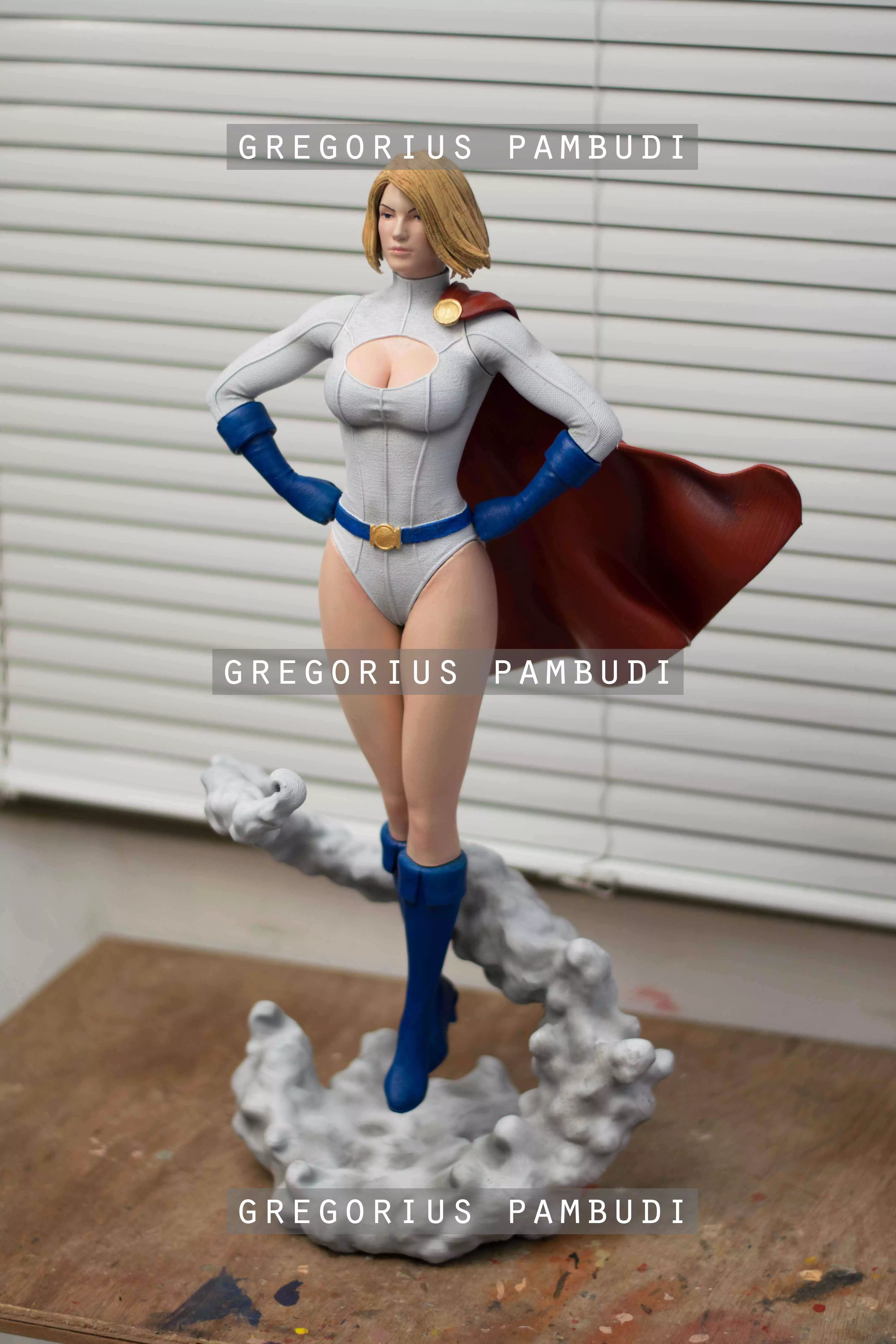 Power Girl Fan Art Statue 3d Printable 3D print model_0