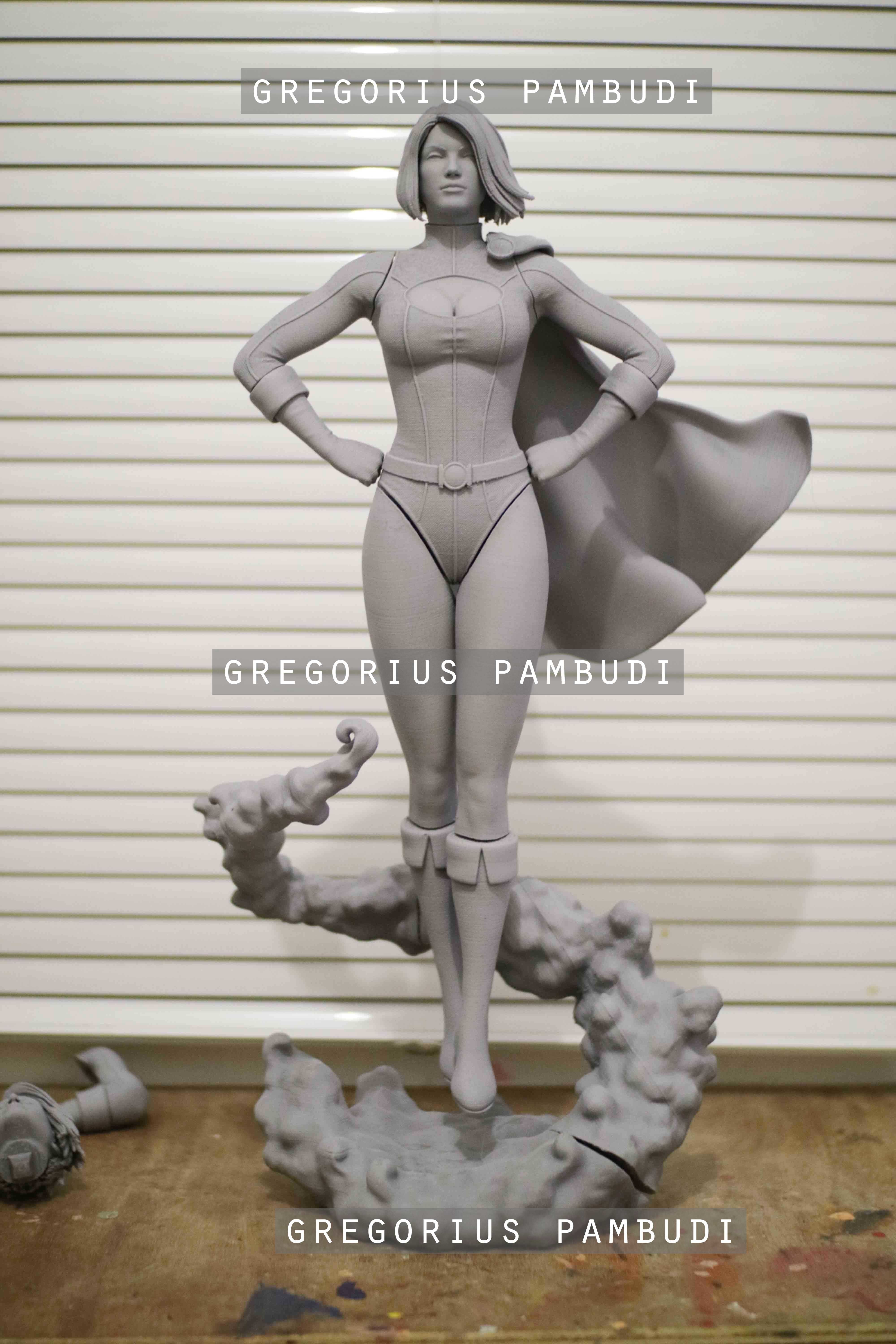 Power Girl Fan Art Statue 3d Printable 3D print model_31