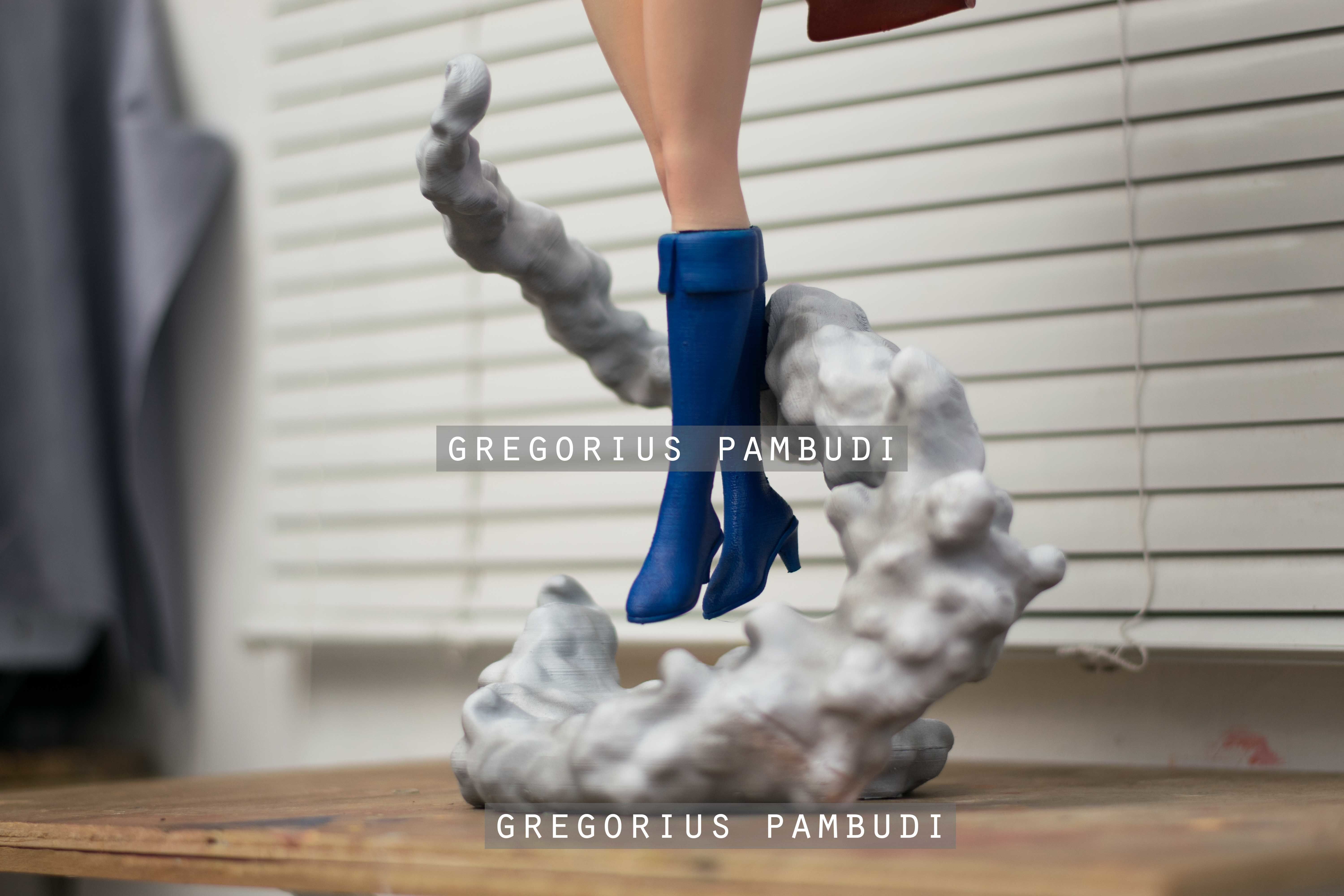 Power Girl Fan Art Statue 3d Printable 3D print model_9