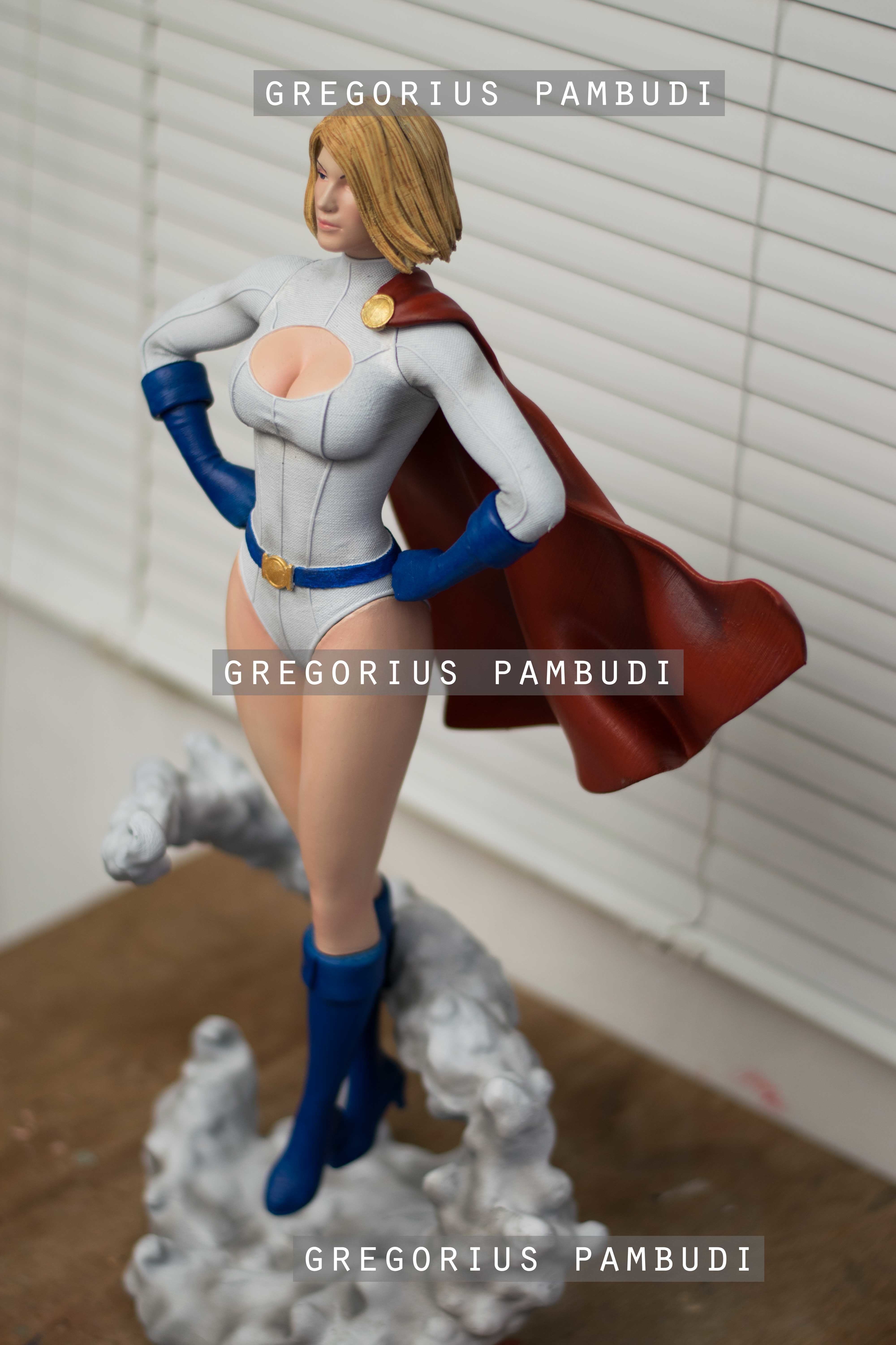 Power Girl Fan Art Statue 3d Printable 3D print model_6