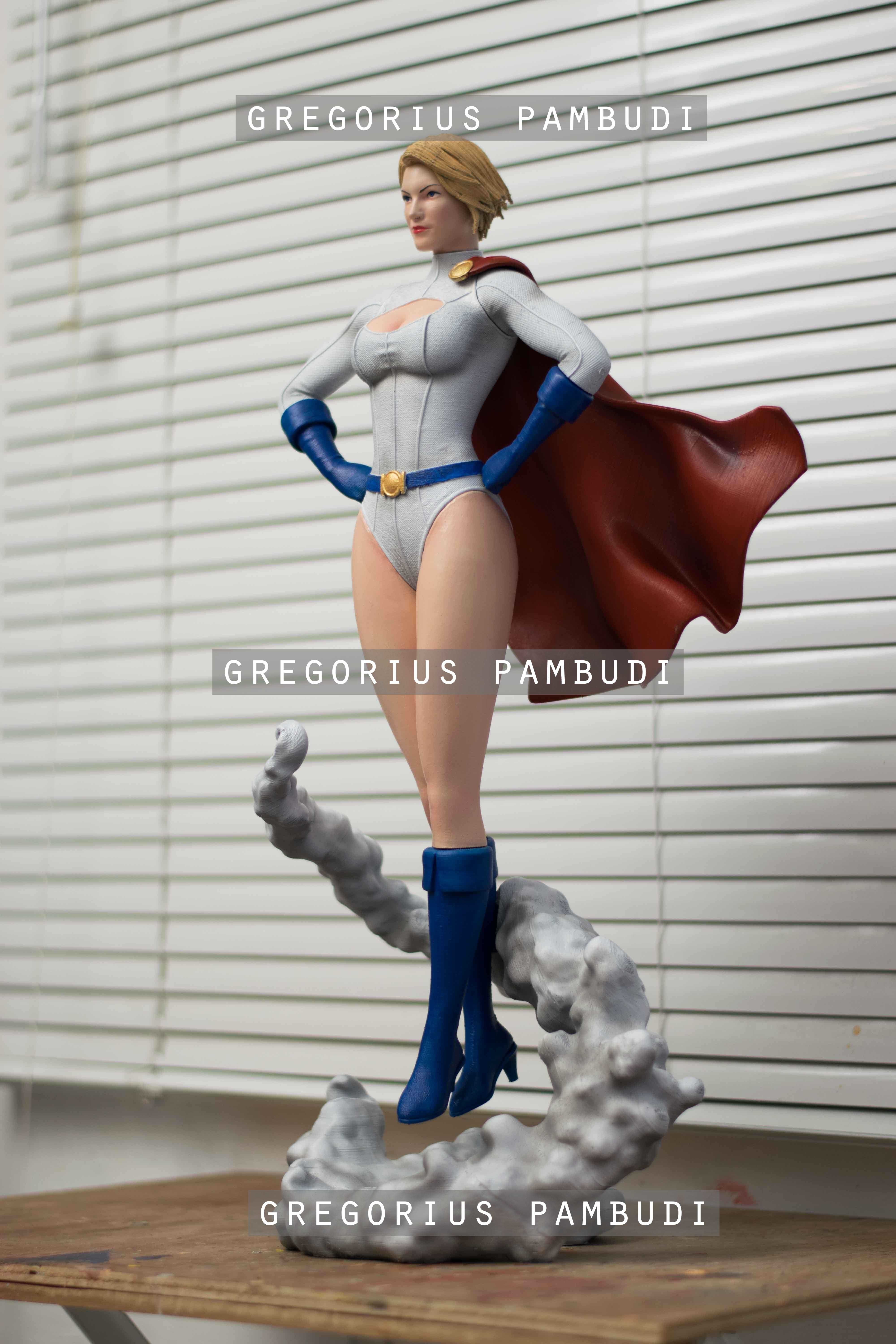 Power Girl Fan Art Statue 3d Printable 3D print model_13