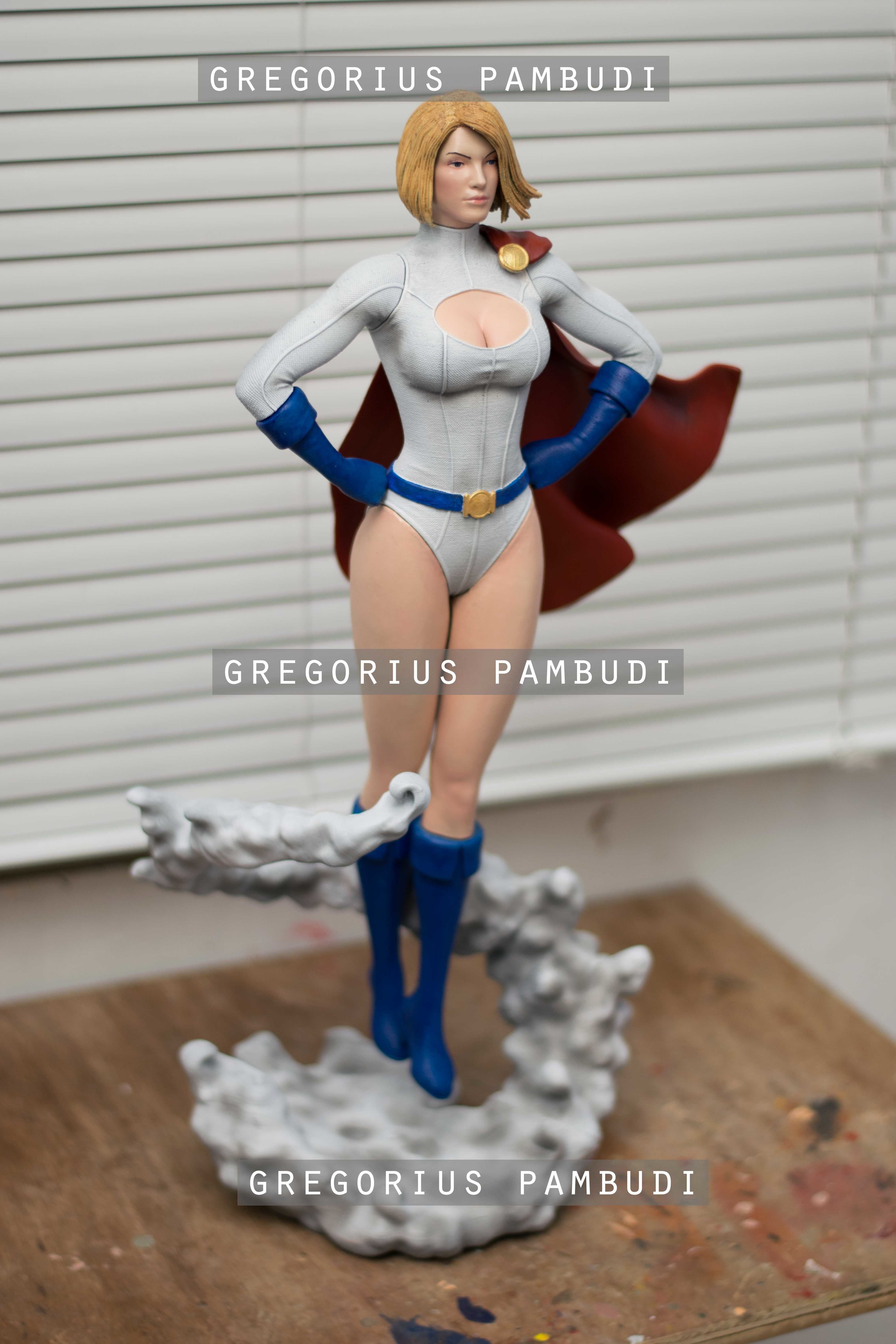 Power Girl Fan Art Statue 3d Printable 3D print model_5