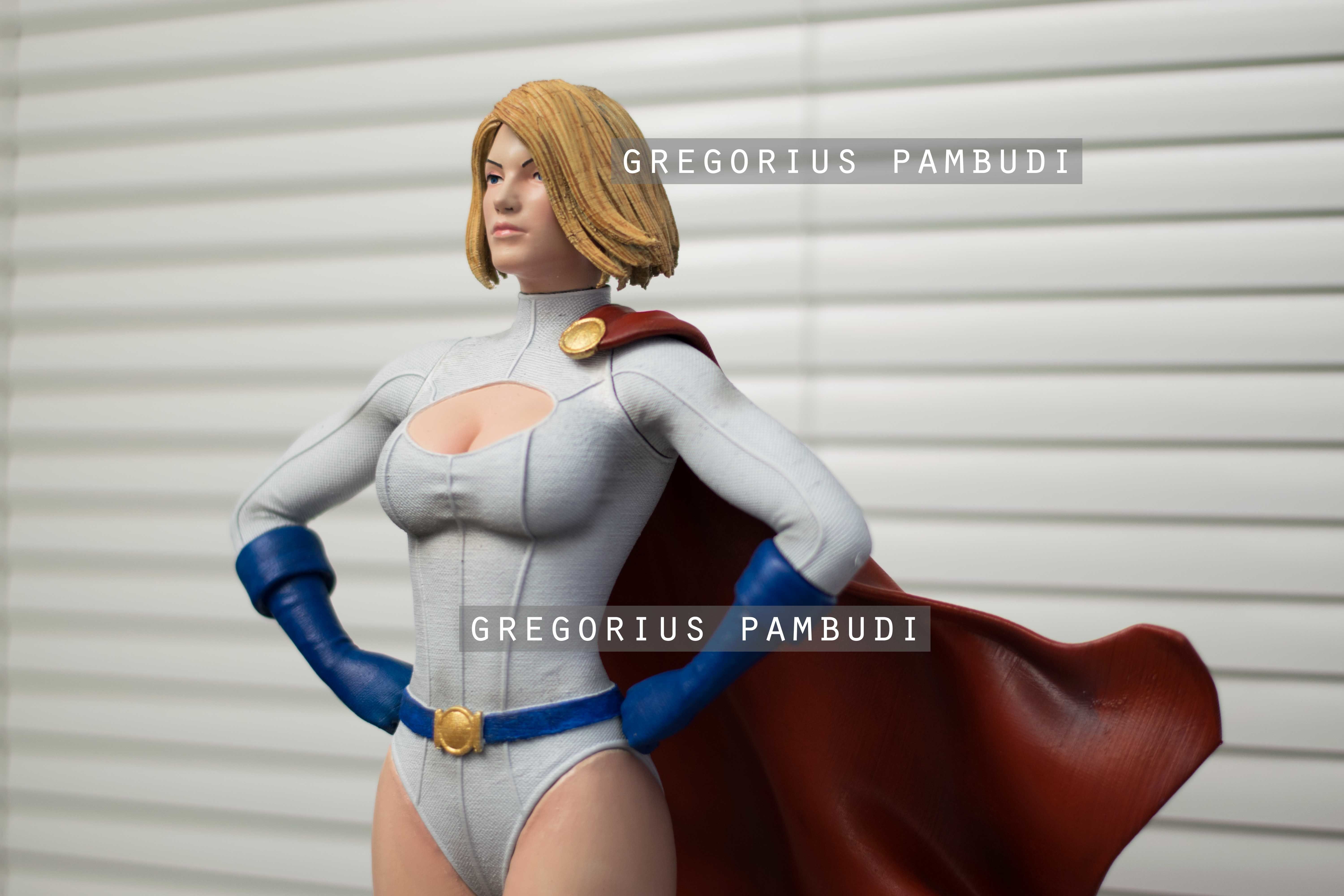Power Girl Fan Art Statue 3d Printable 3D print model_11
