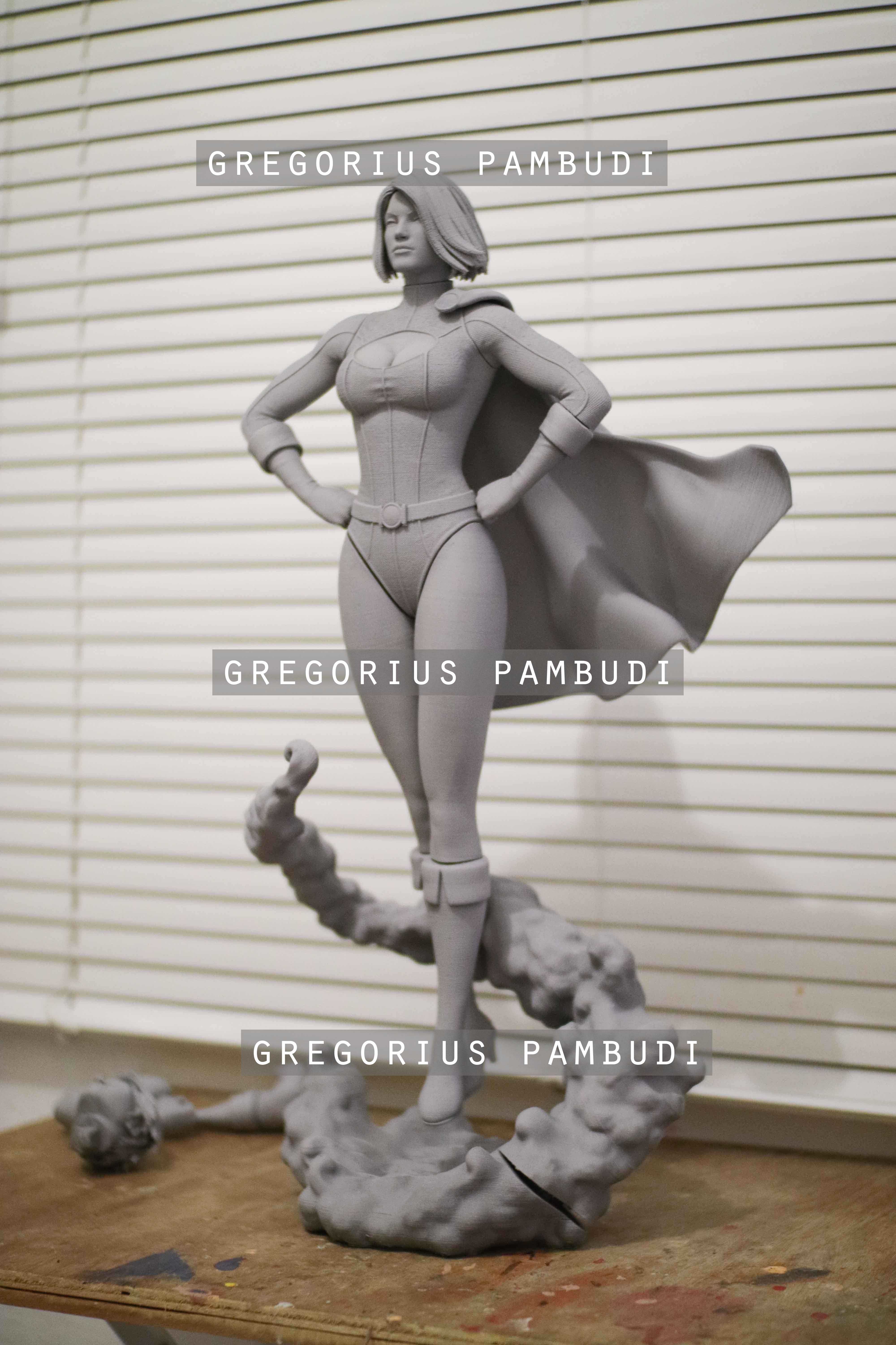 Power Girl Fan Art Statue 3d Printable 3D print model_32