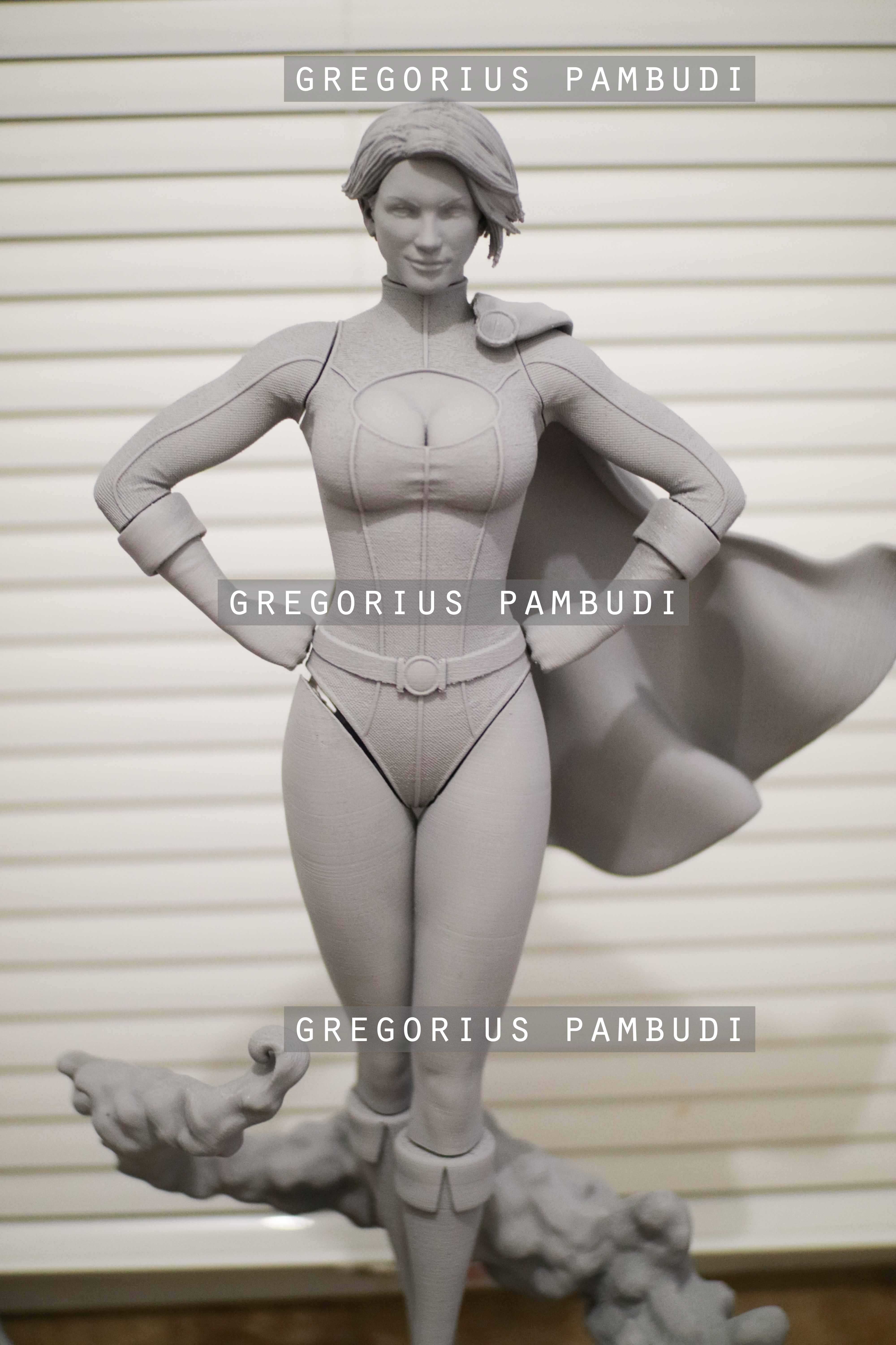Power Girl Fan Art Statue 3d Printable 3D print model_34