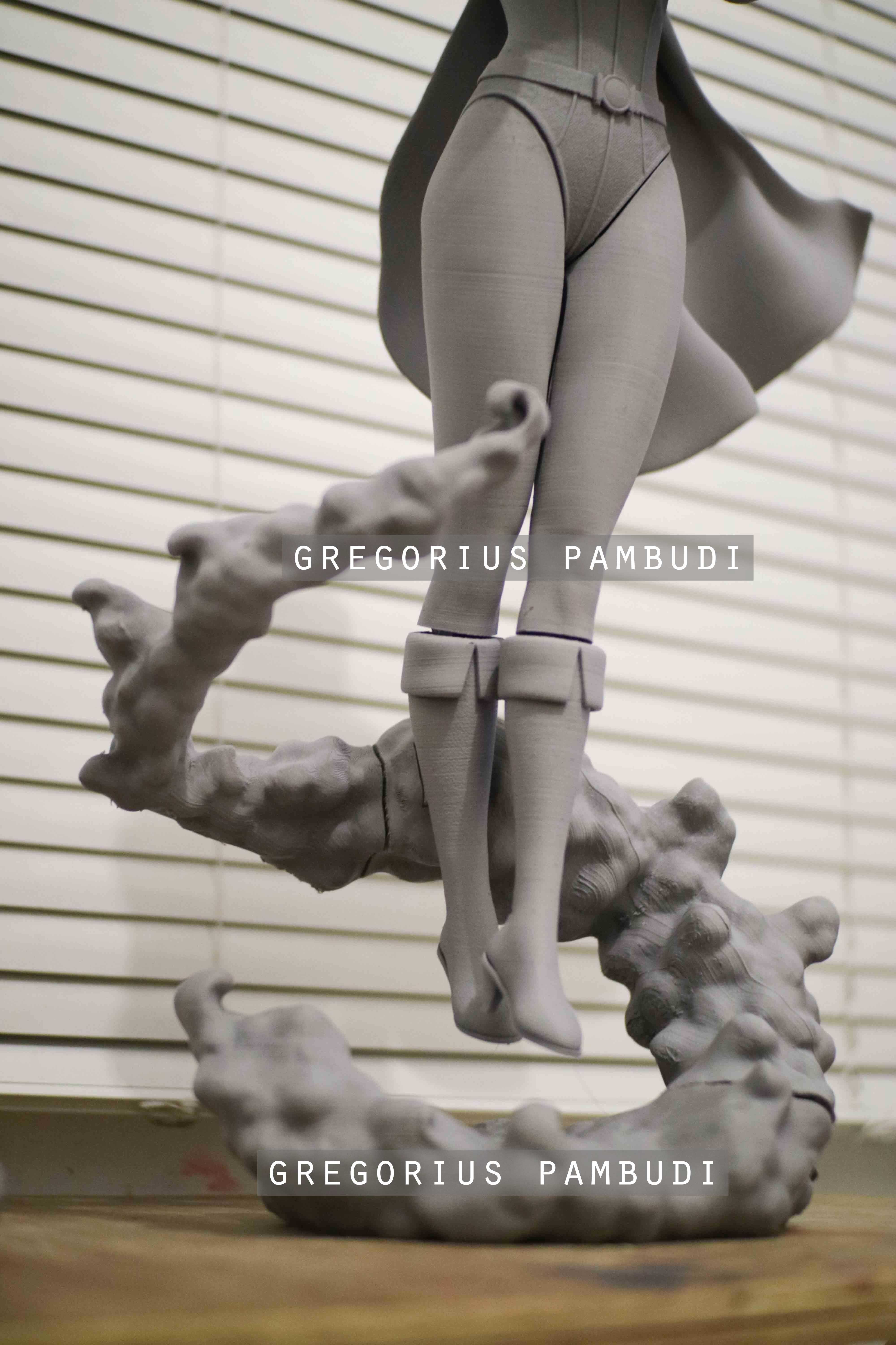 Power Girl Fan Art Statue 3d Printable 3D print model_36