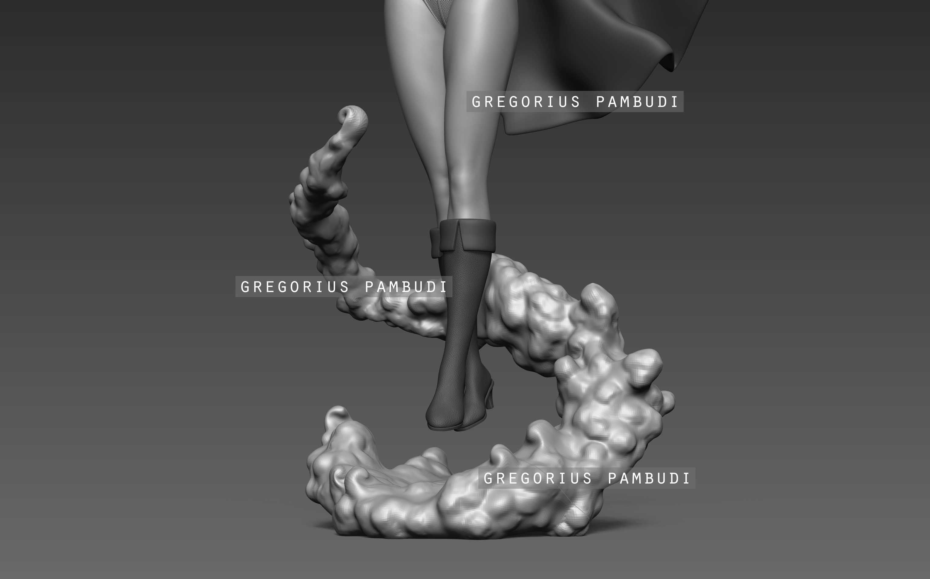 Power Girl Fan Art Statue 3d Printable 3D print model_29