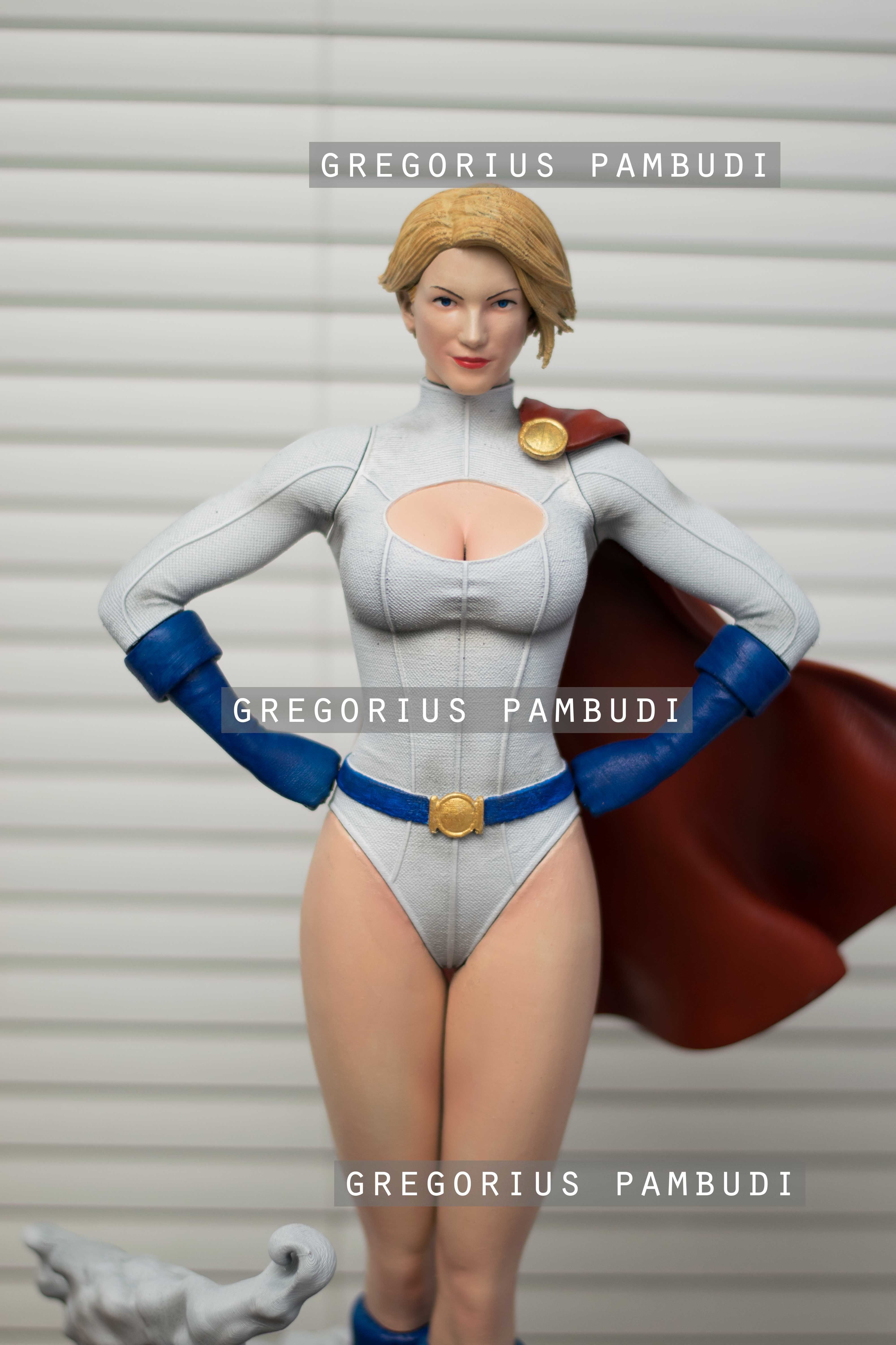 Power Girl Fan Art Statue 3d Printable 3D print model_12