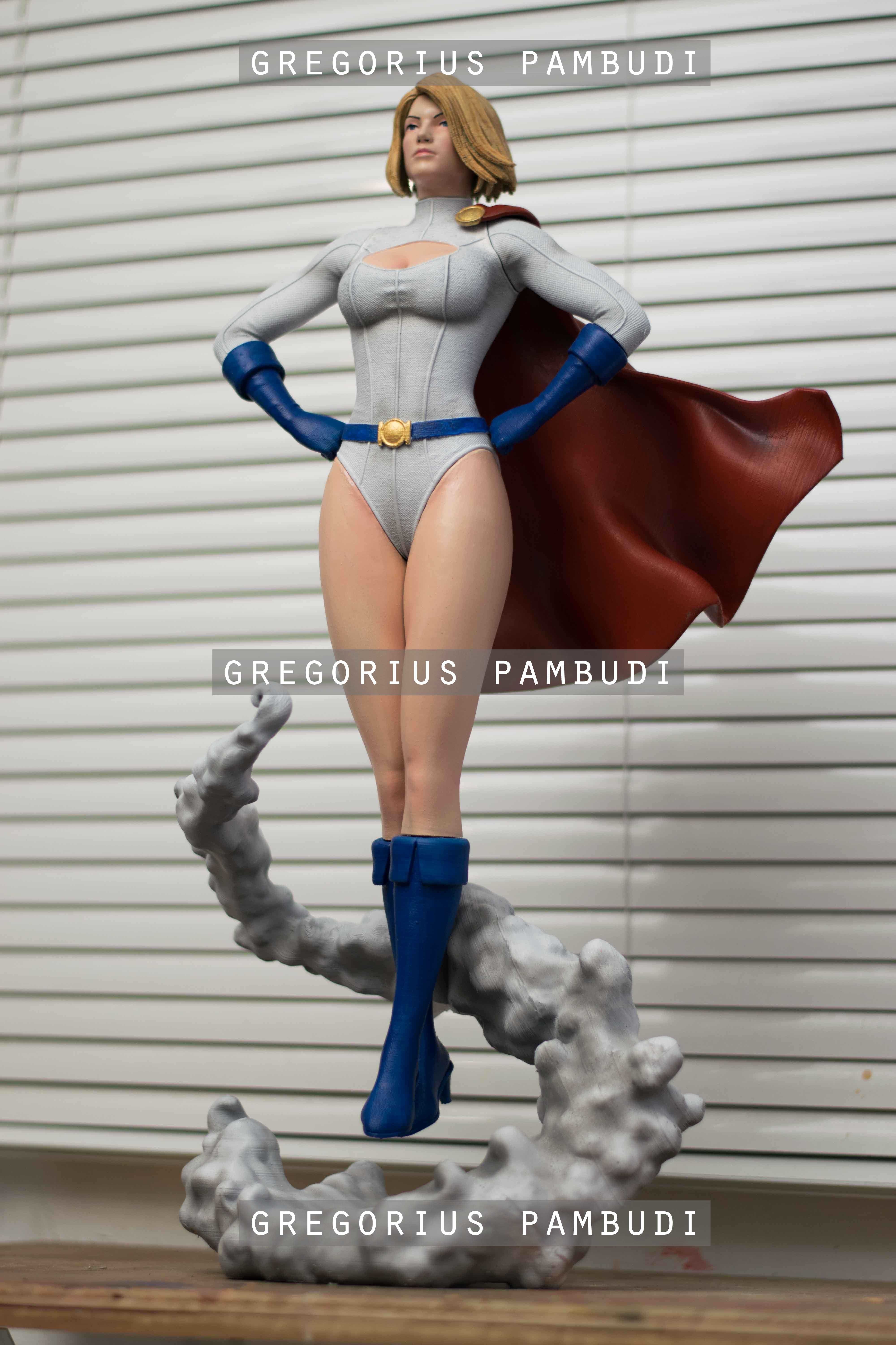 Power Girl Fan Art Statue 3d Printable 3D print model_7