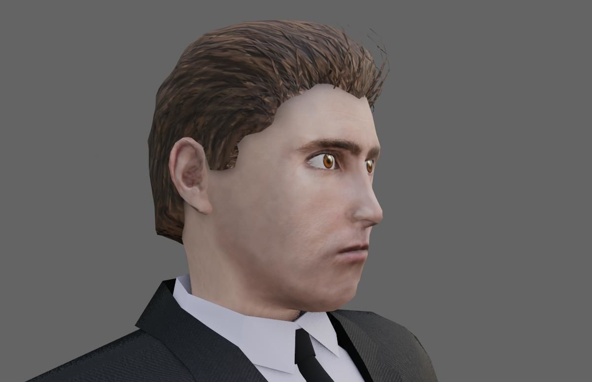 Man in Suit - Bodyguard Animated - Seguranca de Terno Low-poly 3D model_10