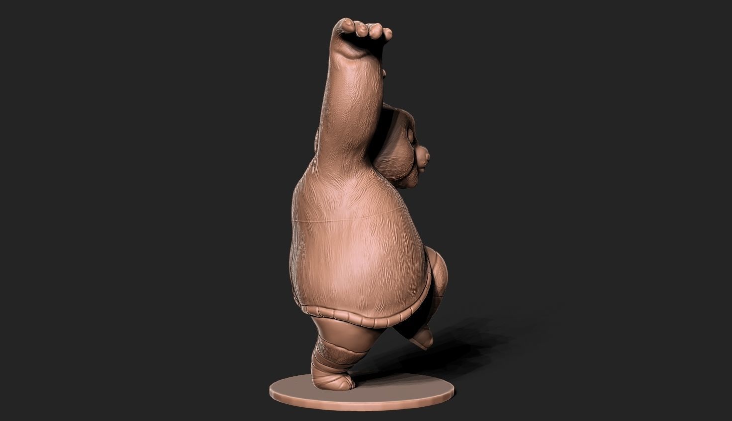 Kung Fu panda 3d print model 3D print model_2