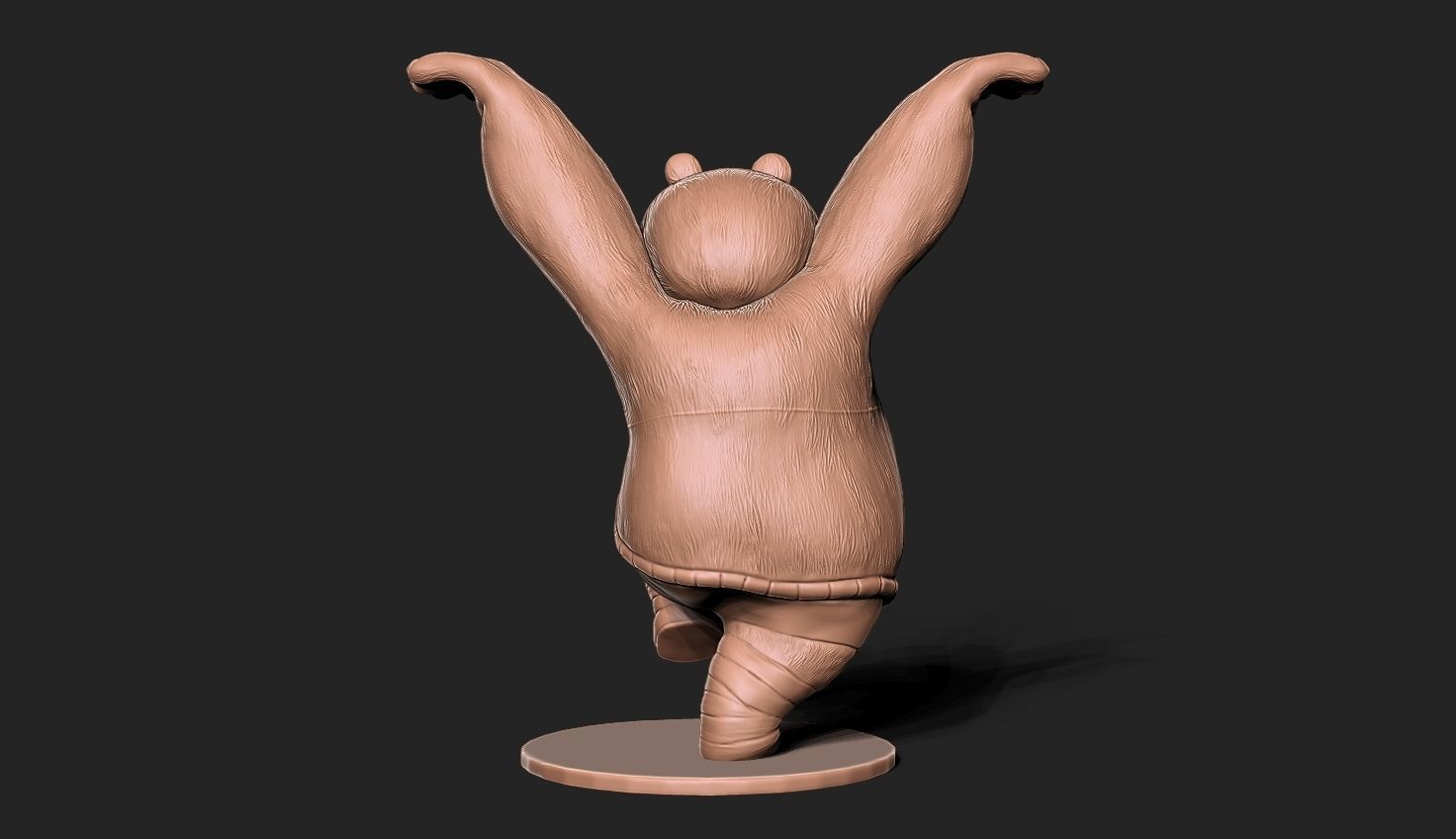 Kung Fu panda 3d print model 3D print model_3