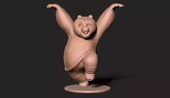 Kung Fu panda 3d print model 3D print model