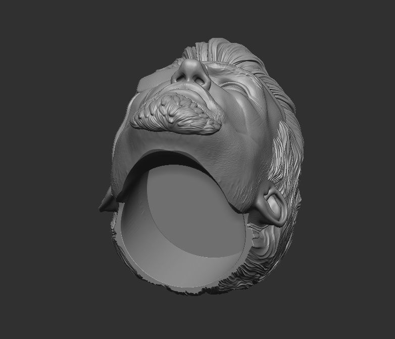 Slade - Headsculpt for Action Figures 3D print model_8