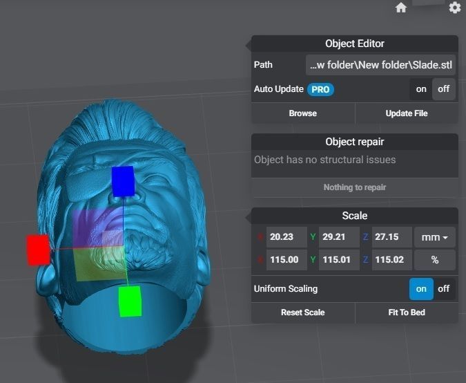 Slade - Headsculpt for Action Figures 3D print model_5