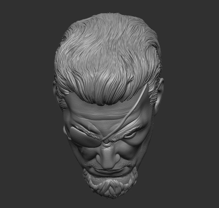 Slade - Headsculpt for Action Figures 3D print model_9