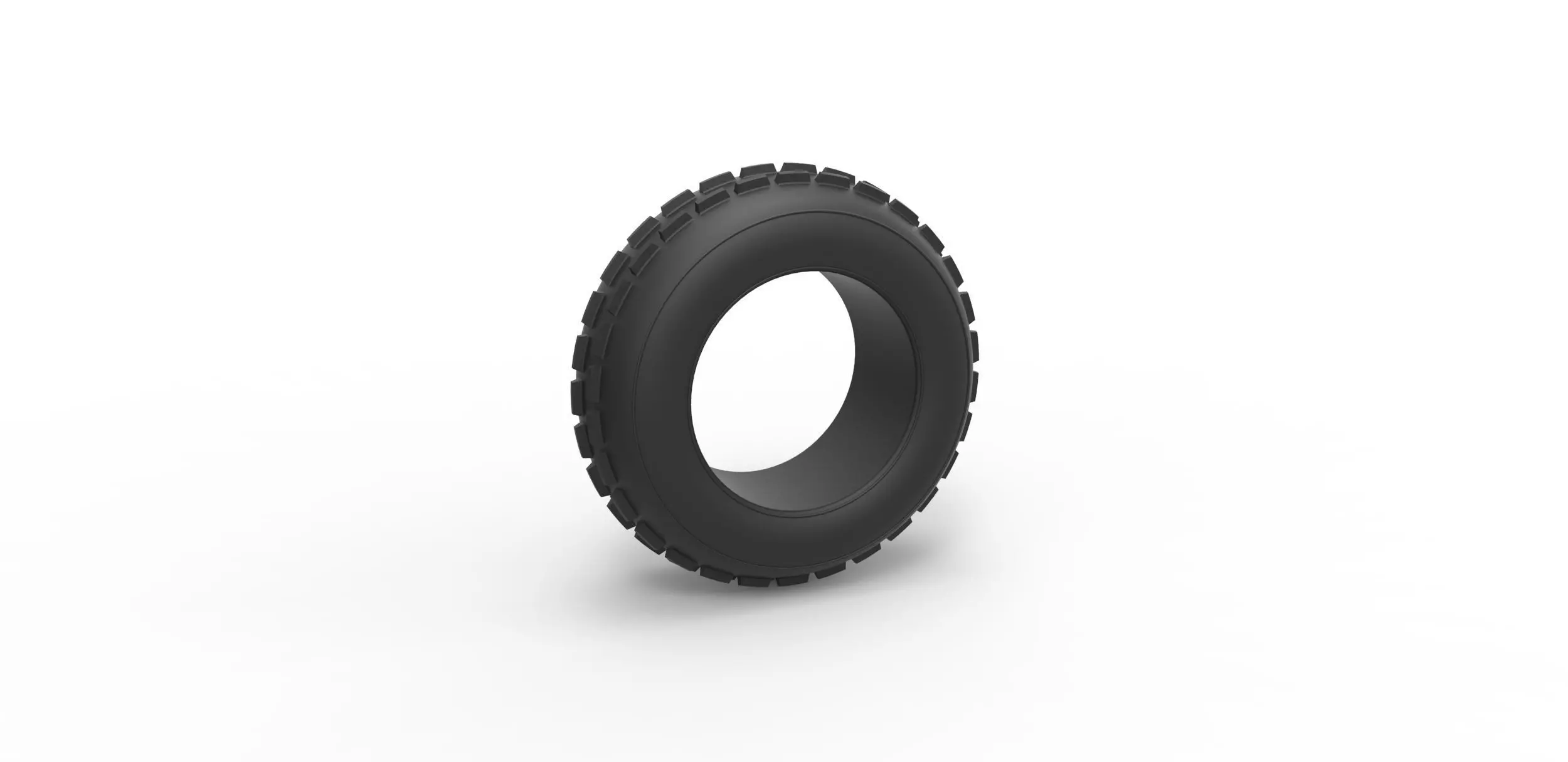 Dune buggy front tire 5 Scale 1 to 25 3D print model