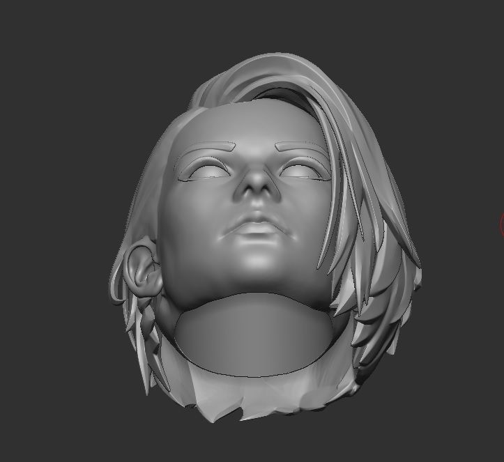 Jill Valentine - Headsculpt for Action Figures 3D print model_5