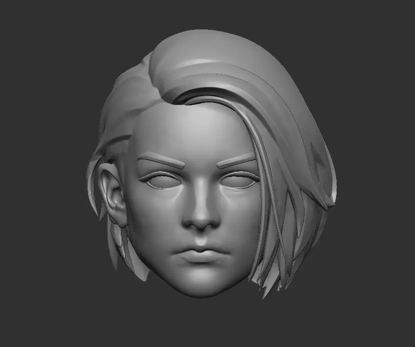 Jill Valentine - Headsculpt for Action Figures 3D print model_0