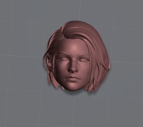 Jill Valentine - Headsculpt for Action Figures 3D print model_9