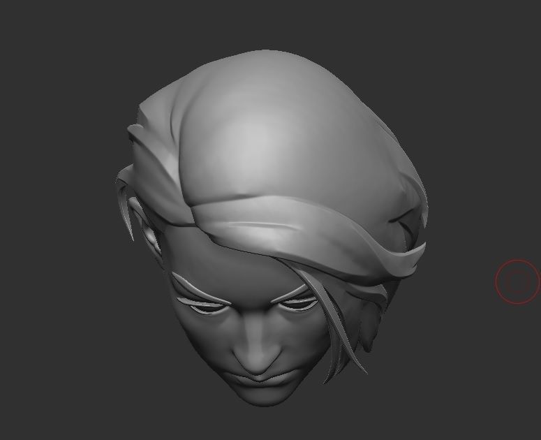 Jill Valentine - Headsculpt for Action Figures 3D print model_7