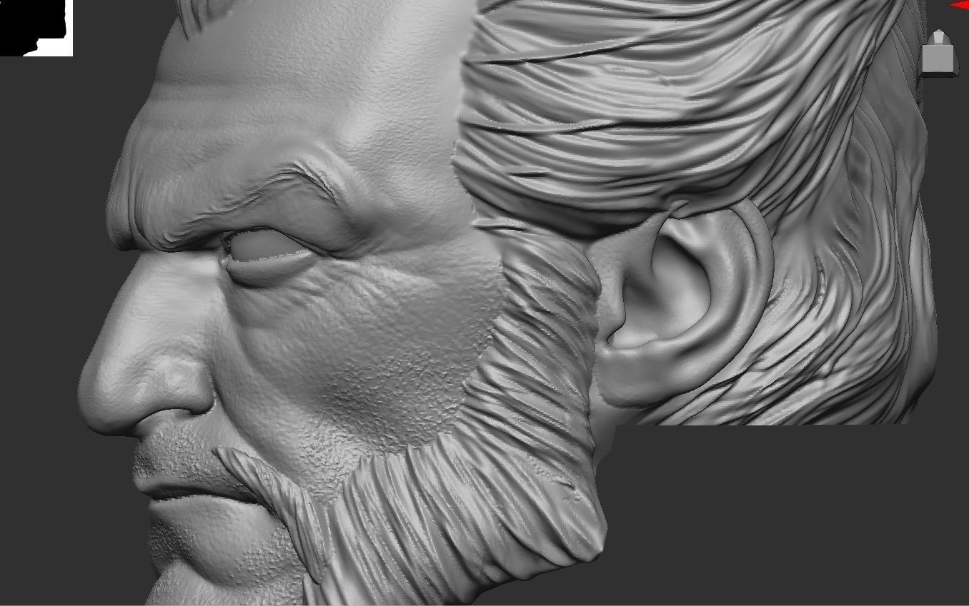 Ras - Headsculpt for Action Figures 3D print model_10