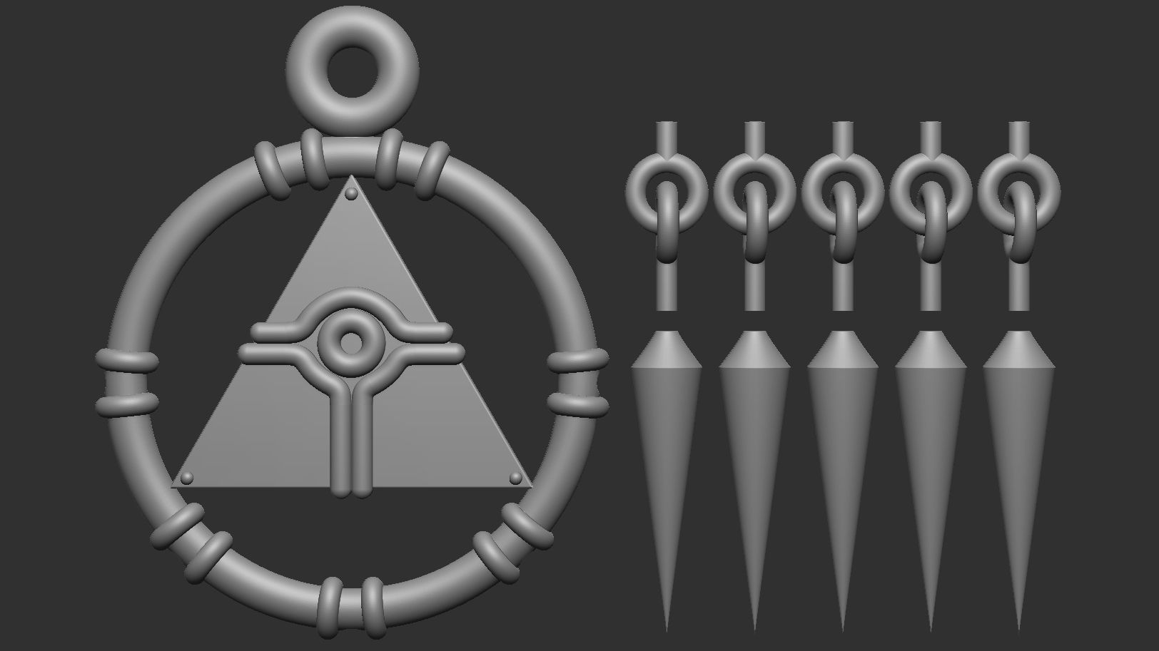 yugioh  Yu-Gi-Oh Millennium Ring COSPLAY 3D print model 3D print model_4