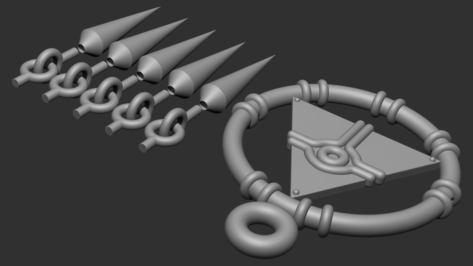 yugioh  Yu-Gi-Oh Millennium Ring COSPLAY 3D print model 3D print model_6