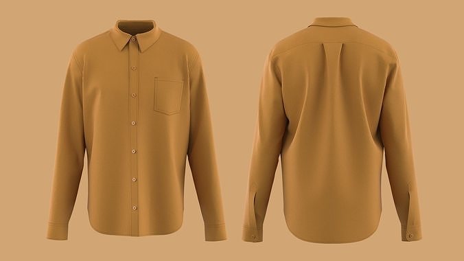 Classic Shirt Design 3D model