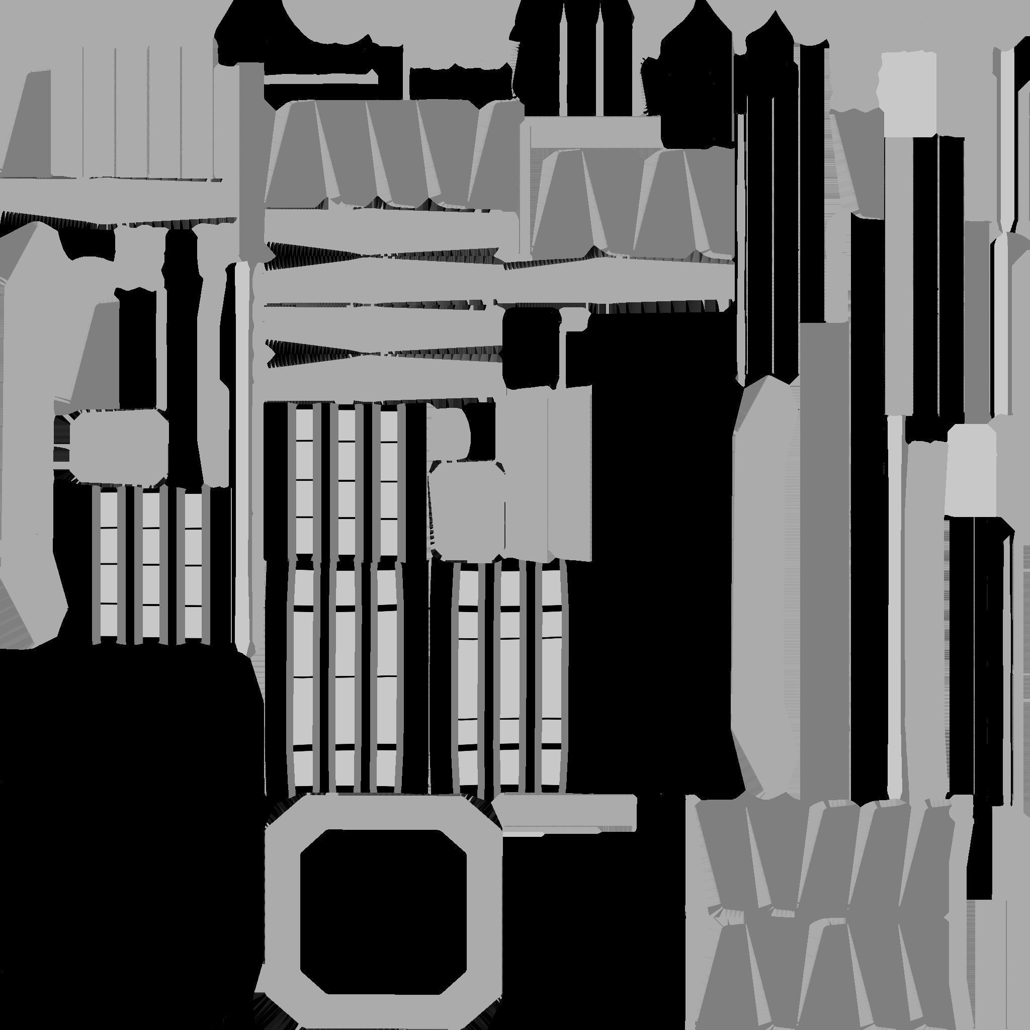 SciFi Hospital A02 White Gray - Sci Fi Exterior Design Low-poly 3D model_26