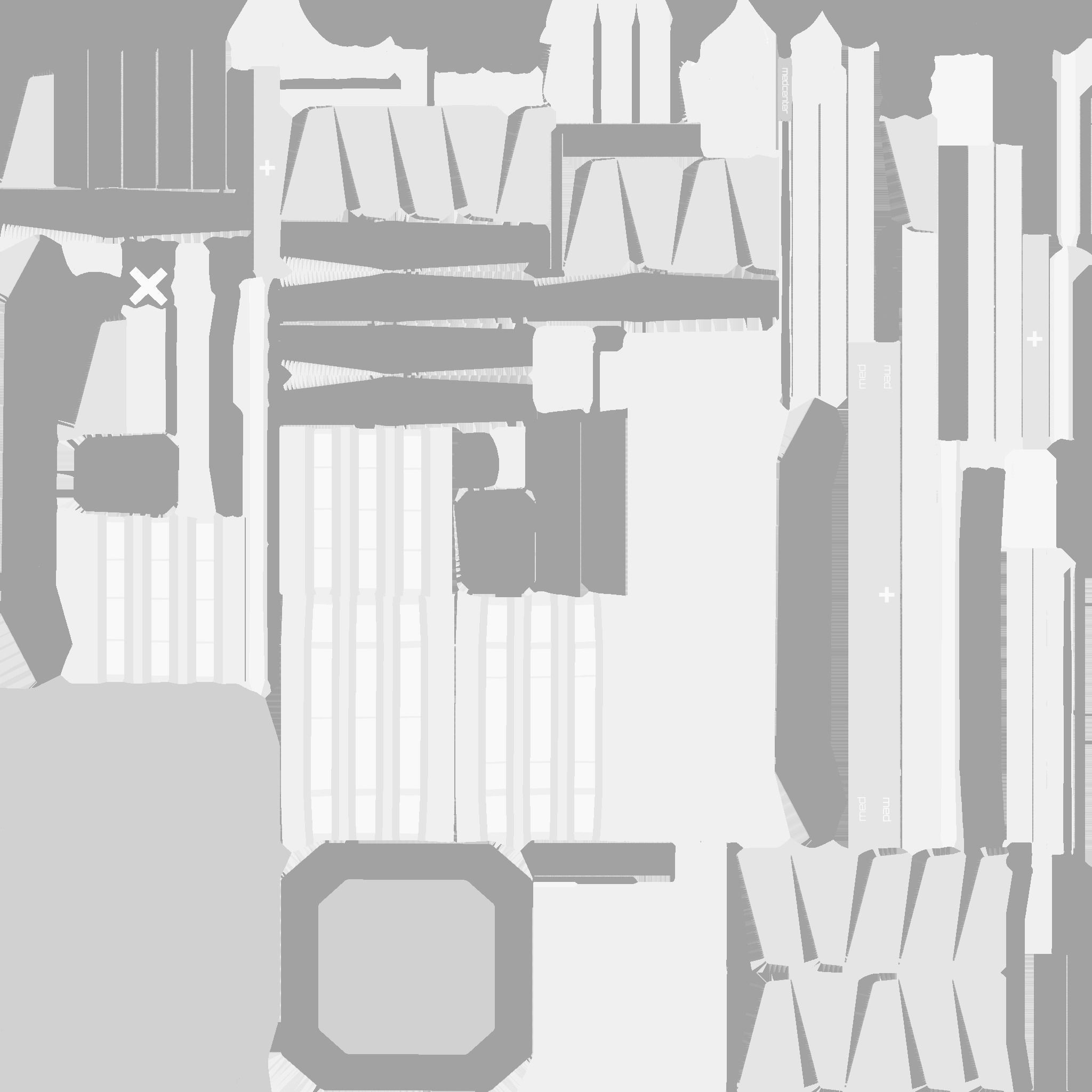 SciFi Hospital A02 White Gray - Sci Fi Exterior Design Low-poly 3D model_23