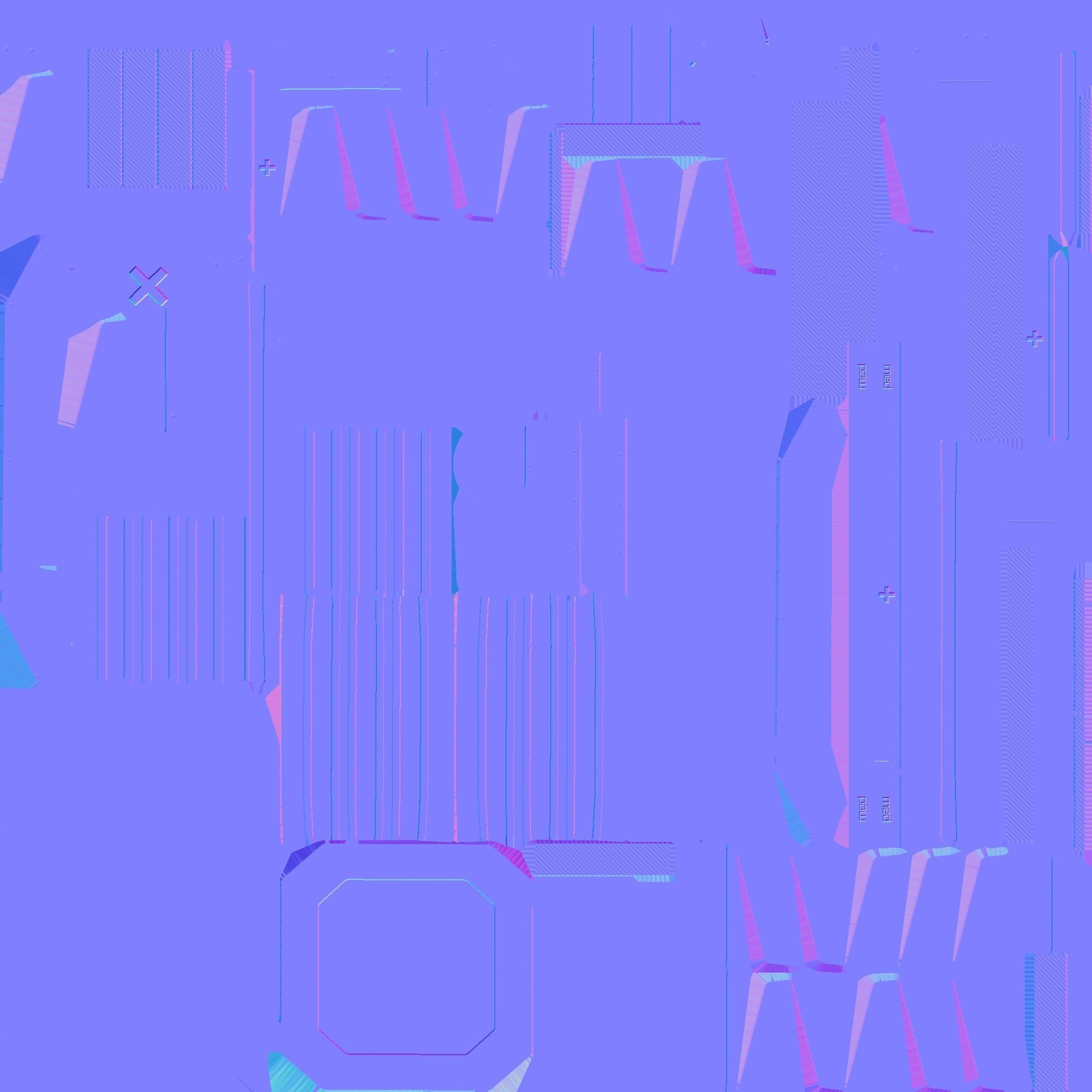 SciFi Hospital A03 Blue - Sci Fi Exterior Design Low-poly 3D model_27