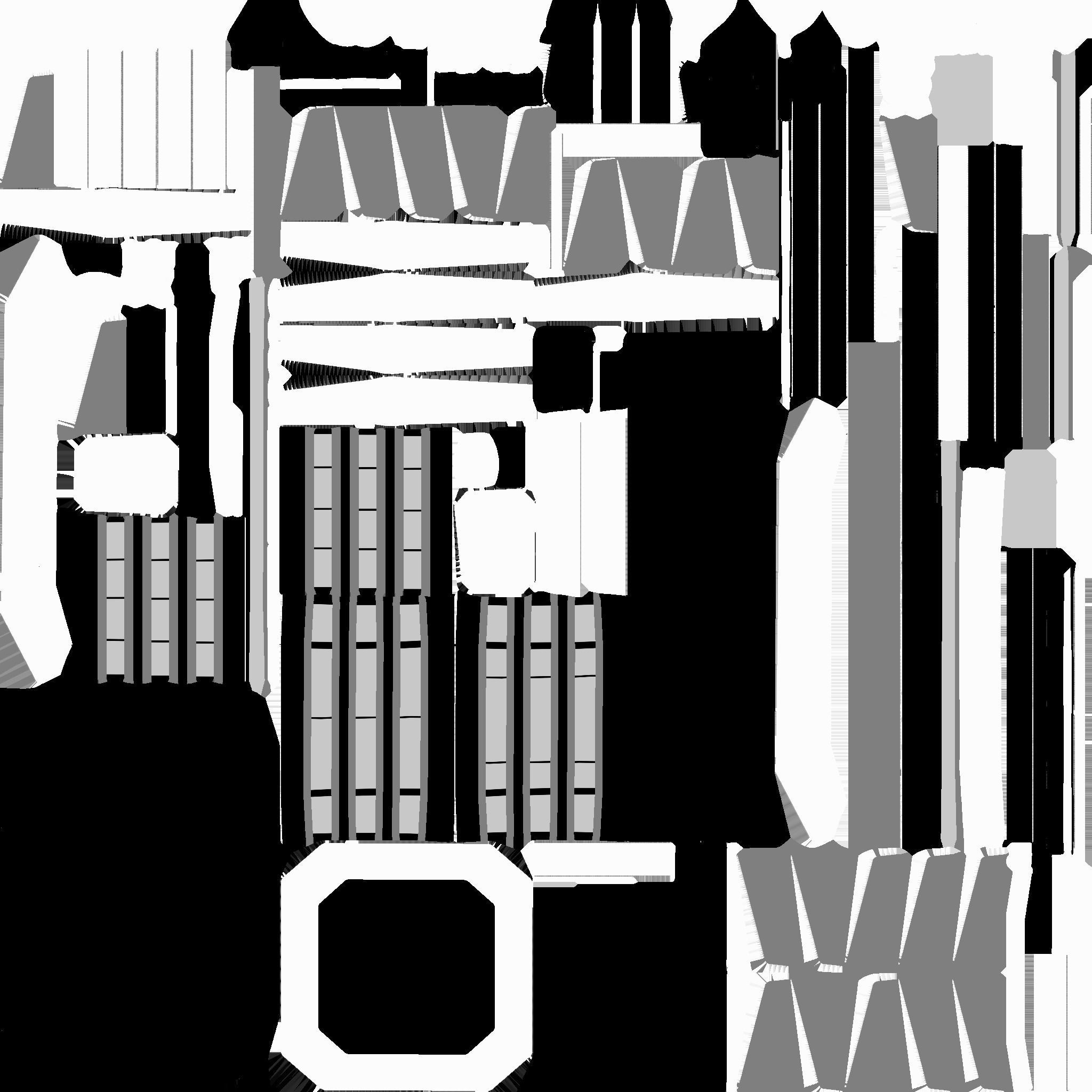 SciFi Hospital A05 Red - Sci Fi Exterior Design Low-poly 3D model_26