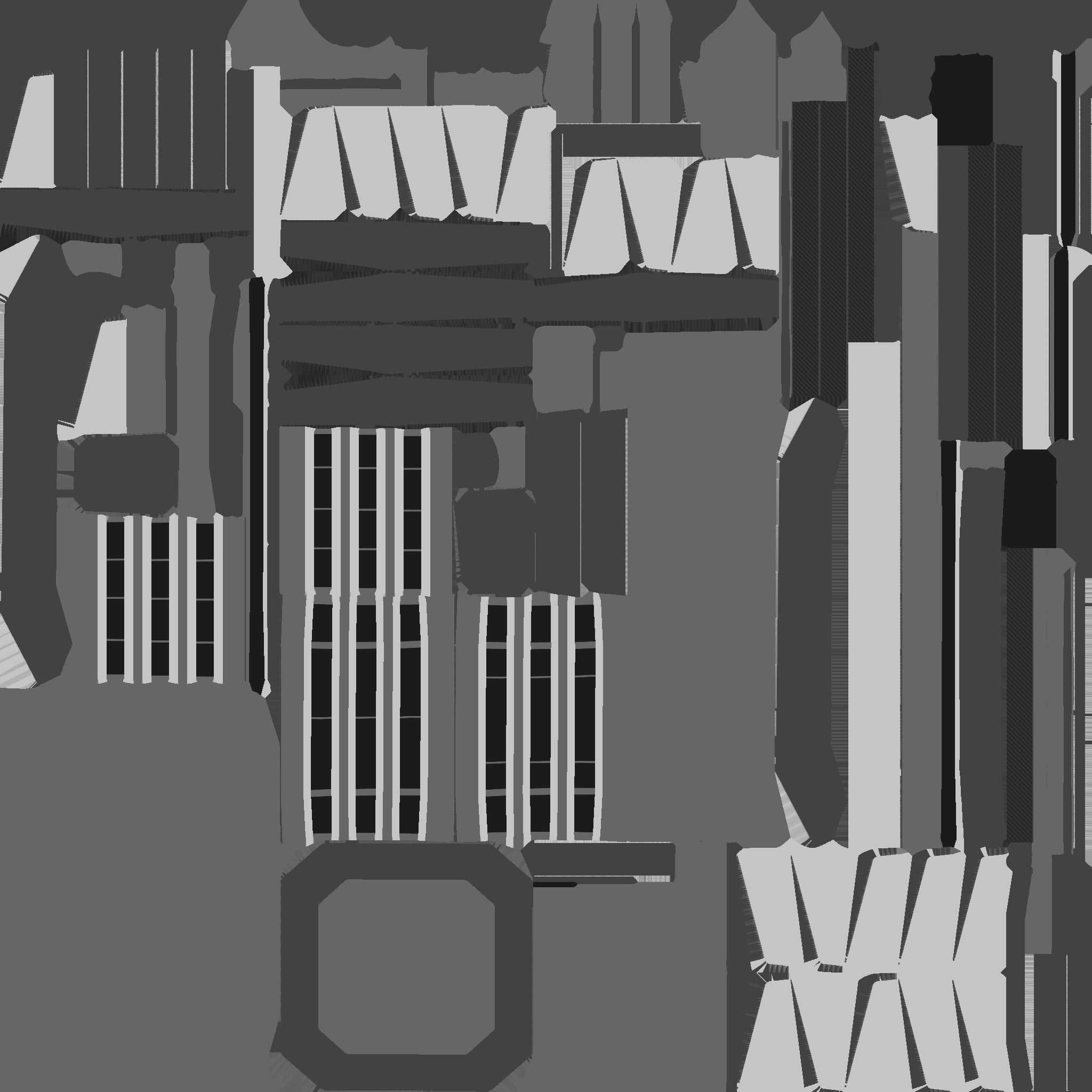 SciFi Hospital A06 Green - Sci Fi Exterior Design Low-poly 3D model_28